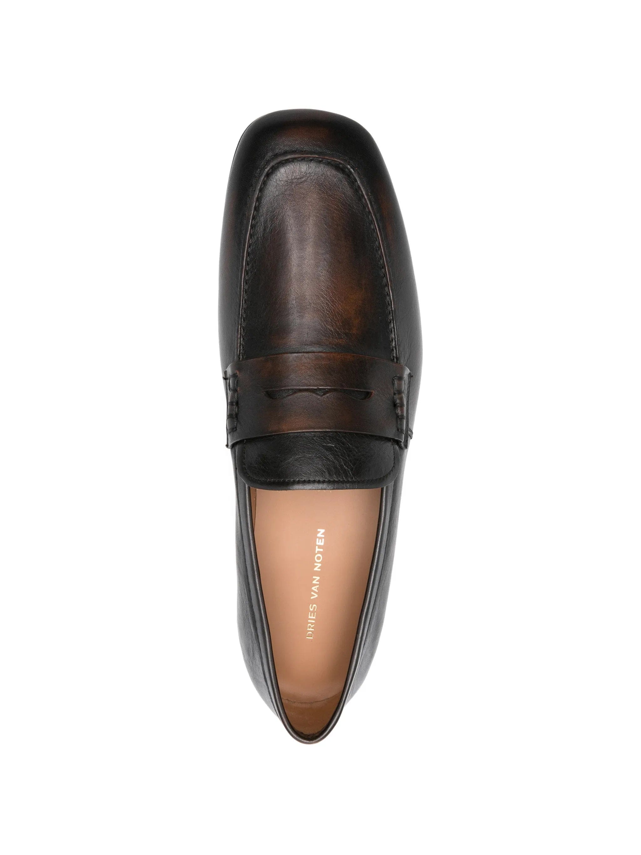 Dries Van Noten soft back leather loafers