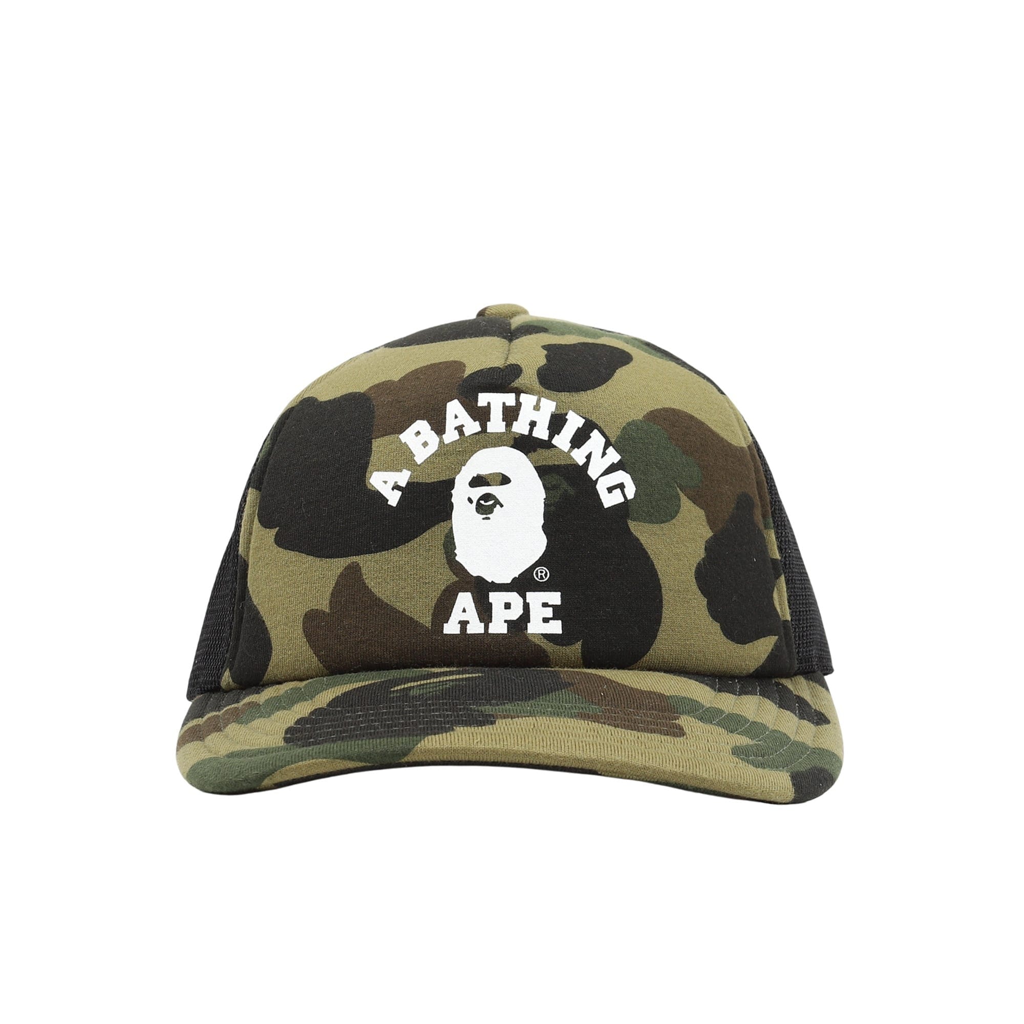 A Bathing Ape 1St Camo College Cap - Green