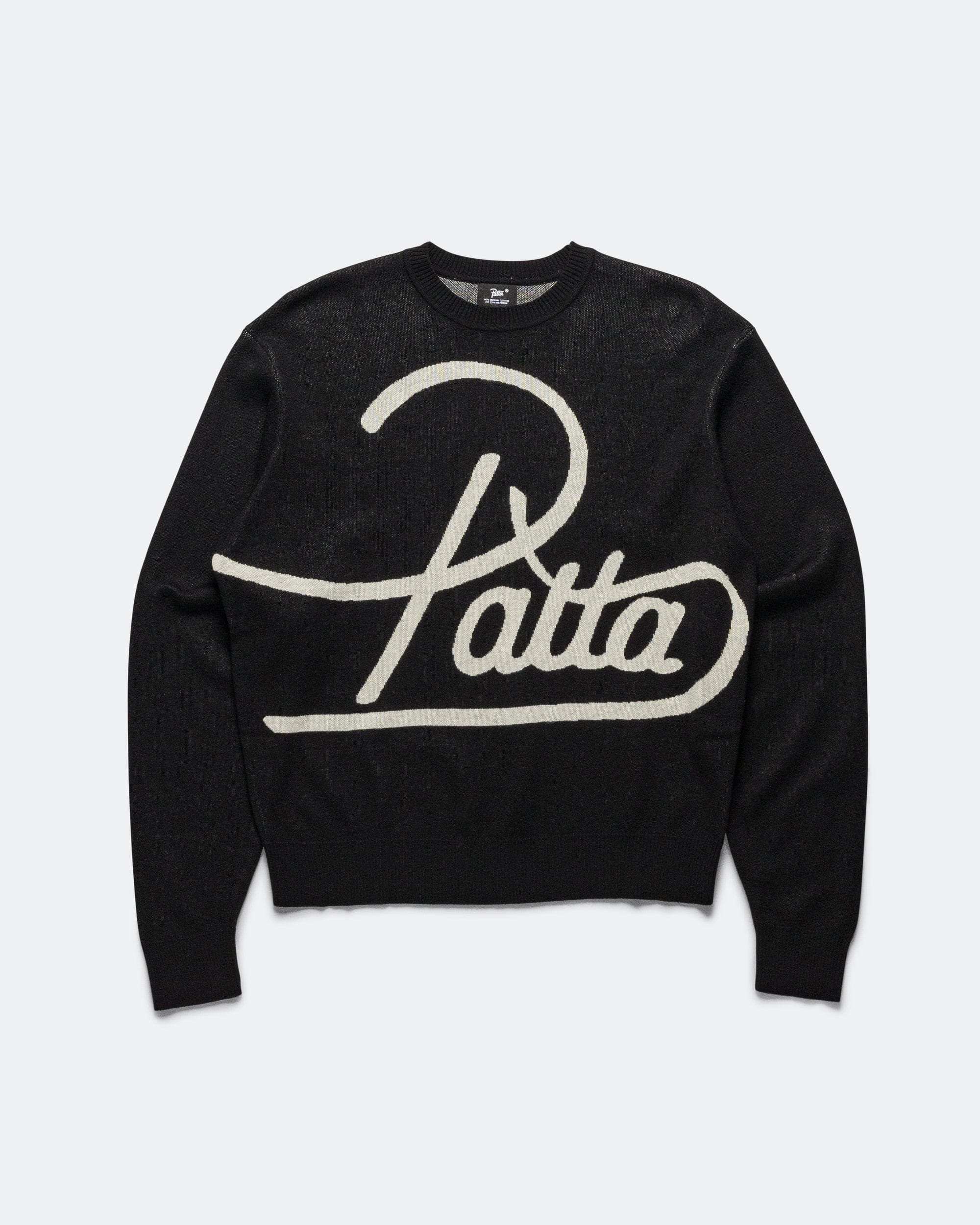 Patta Hearted Jumper - Black