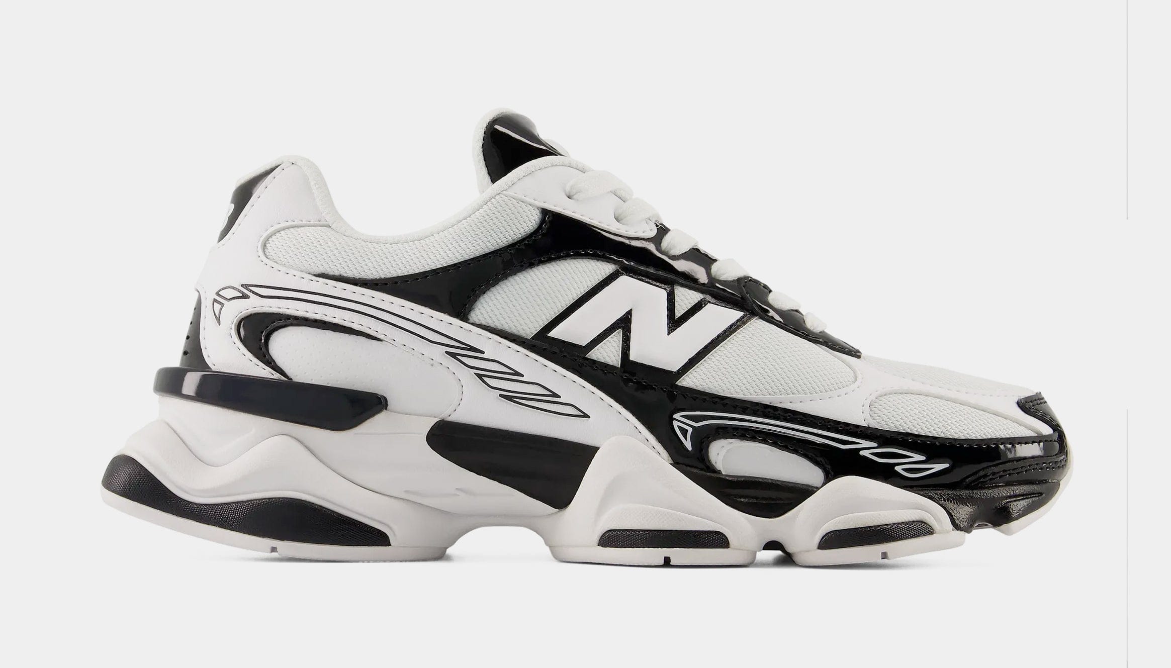 Newbalance 9060R Mens Lifestyle Shoes (Black/White)