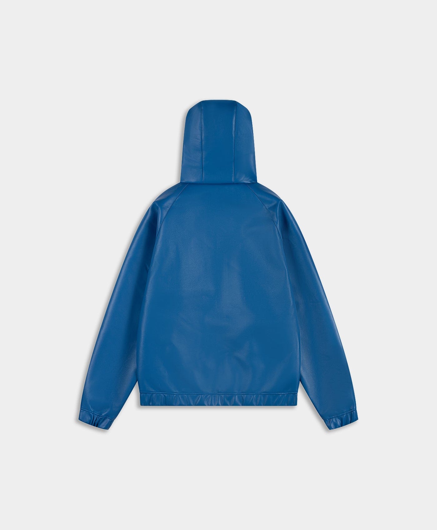 Blue Brilliant Blue PU Scuba Jacket