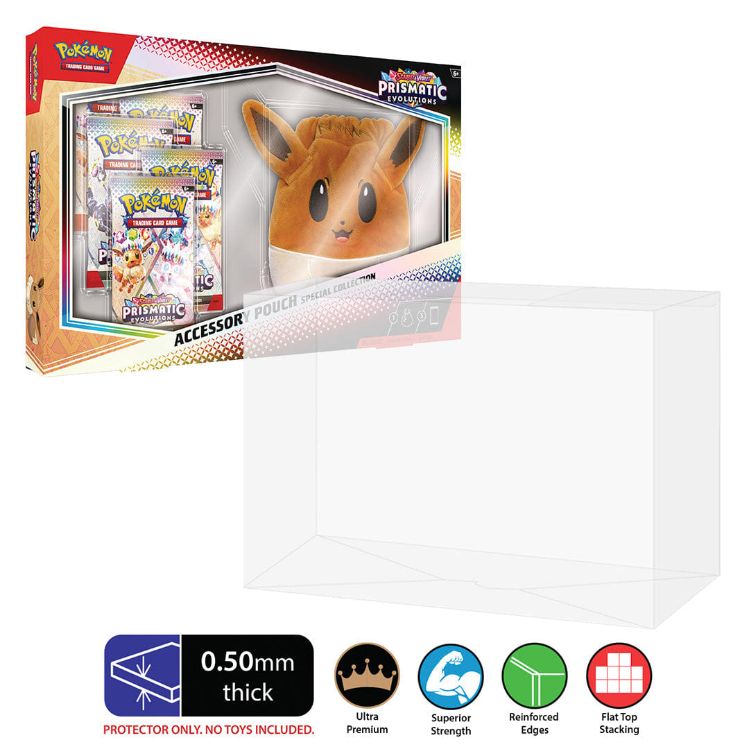 Kollector Protector POKEMON TCG Prismatic Evolutions Accessory Pouch Special Collection Box Protectors (0.50 mm thick)