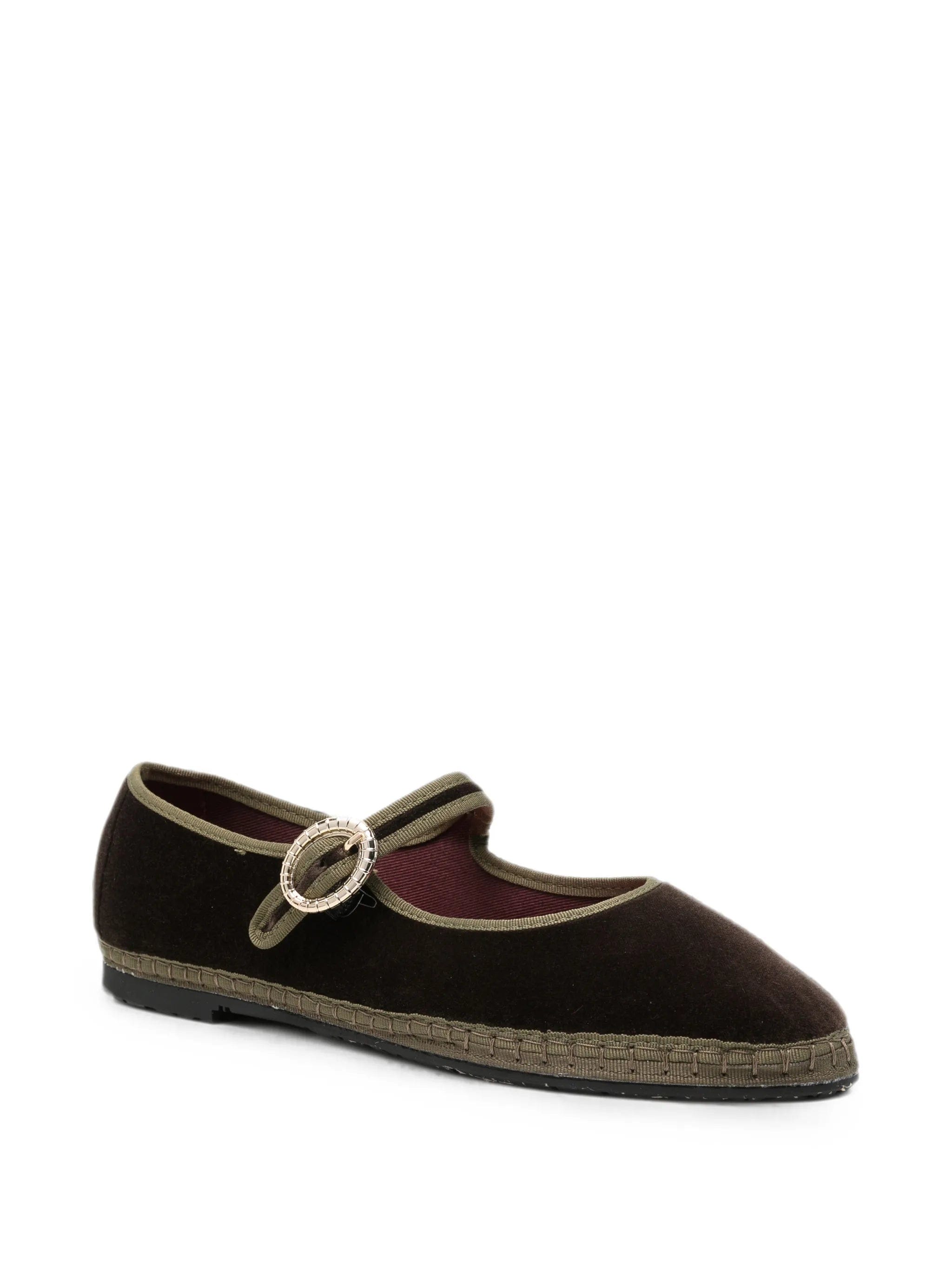 Flabelus Ulla velvet ballet flats