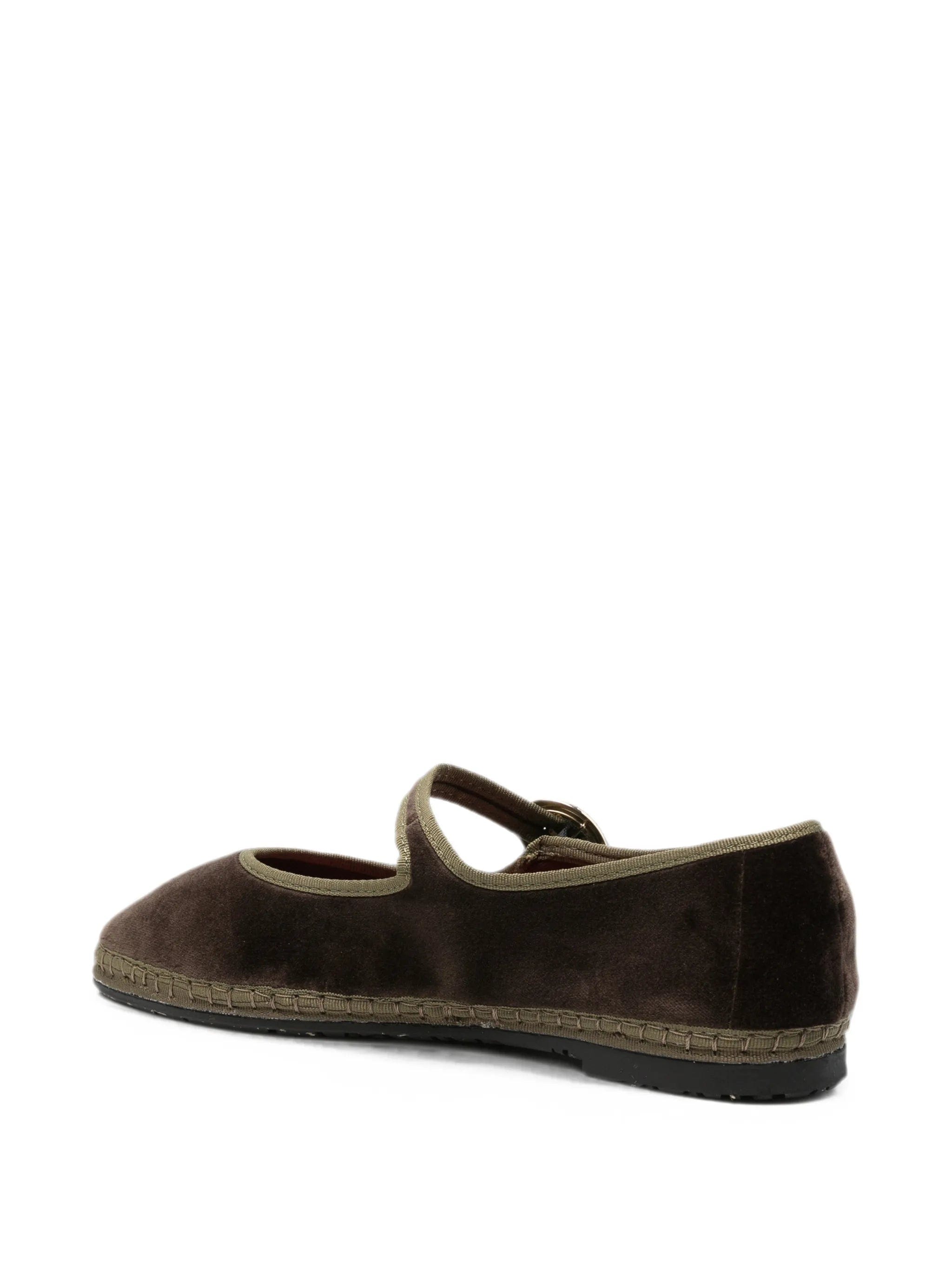 Flabelus Ulla velvet ballet flats