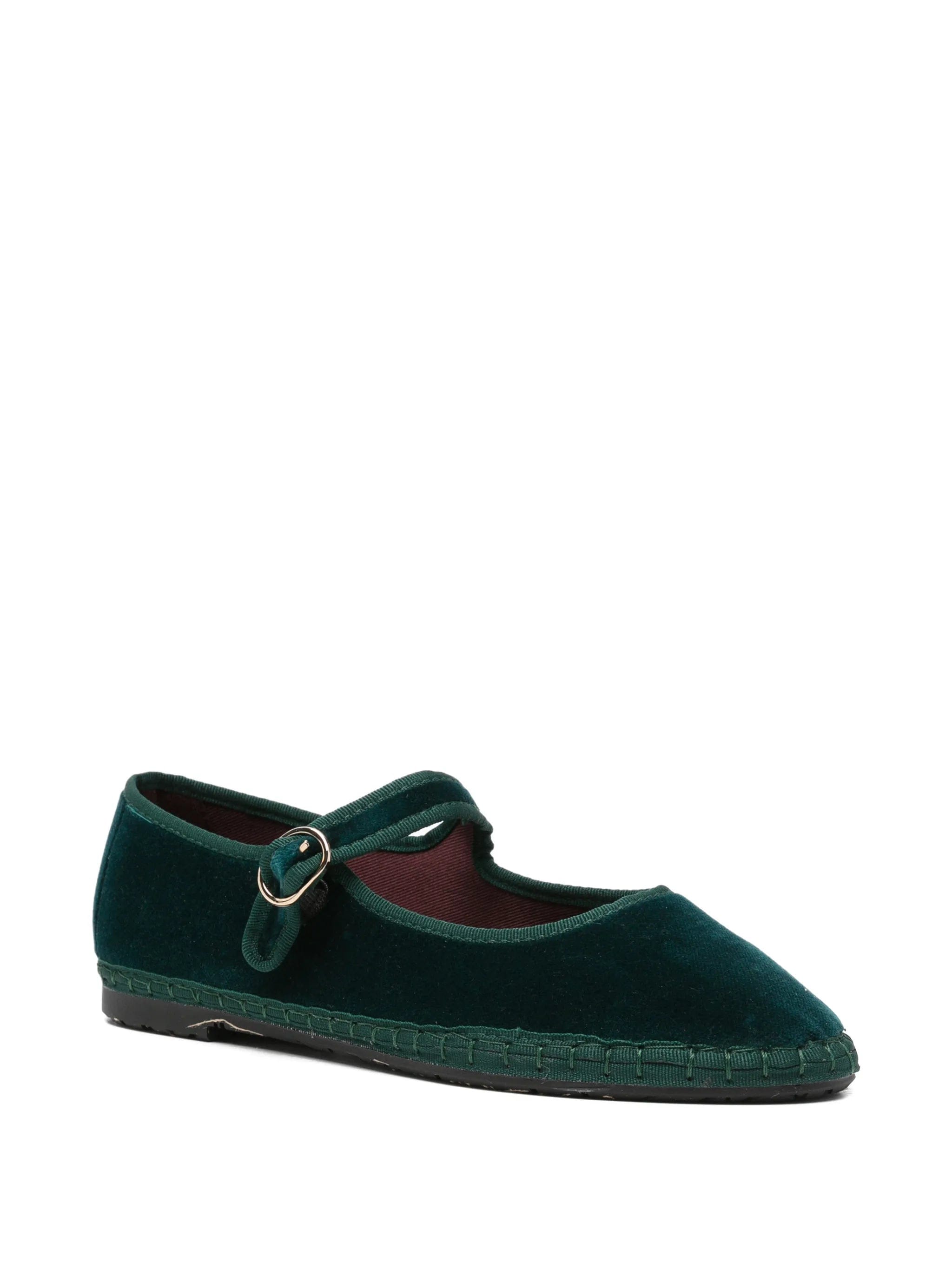 Flabelus Leonor velvet ballet flats