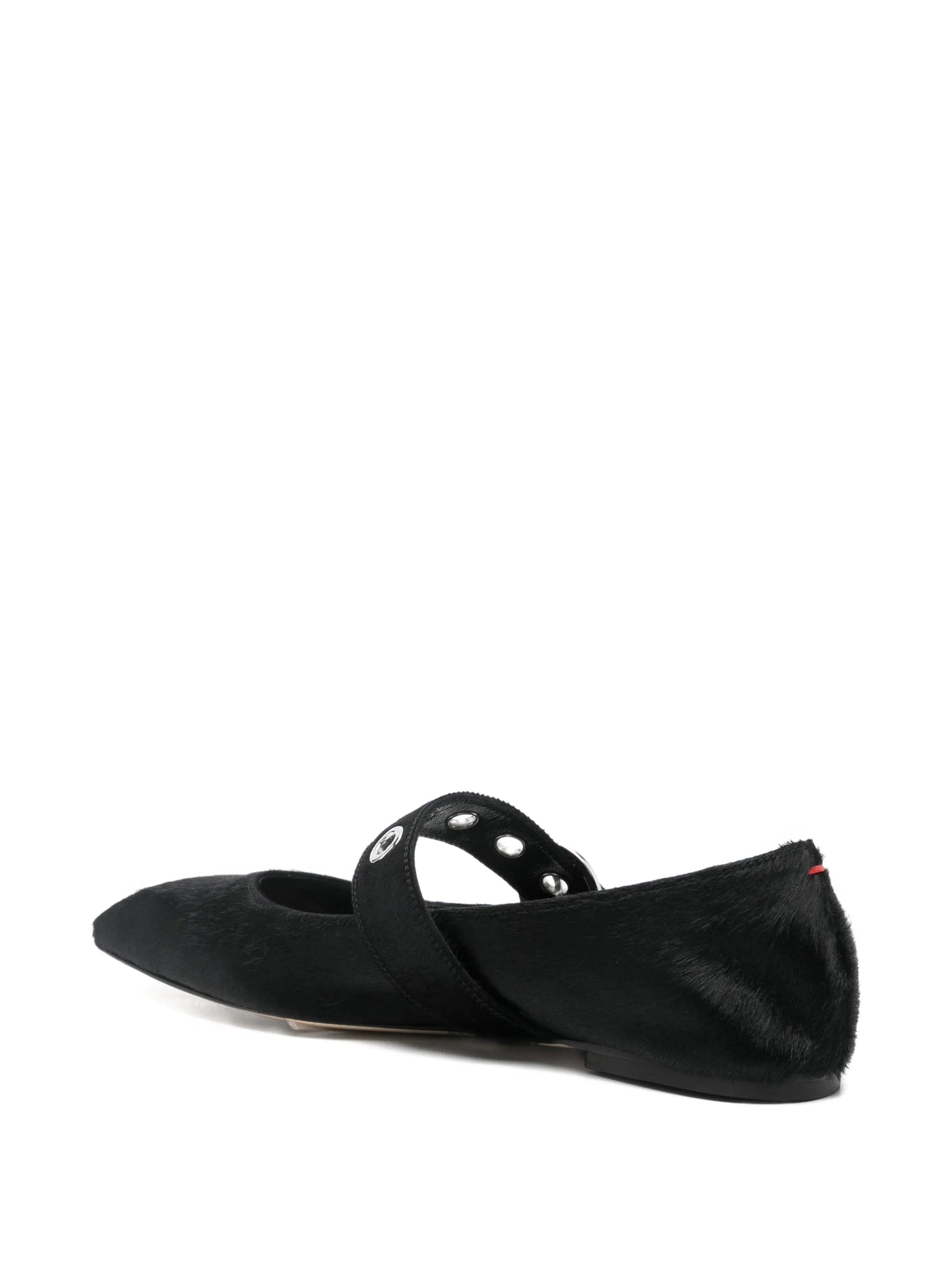 Aeyde Uma eyelet ponyhair ballerinas