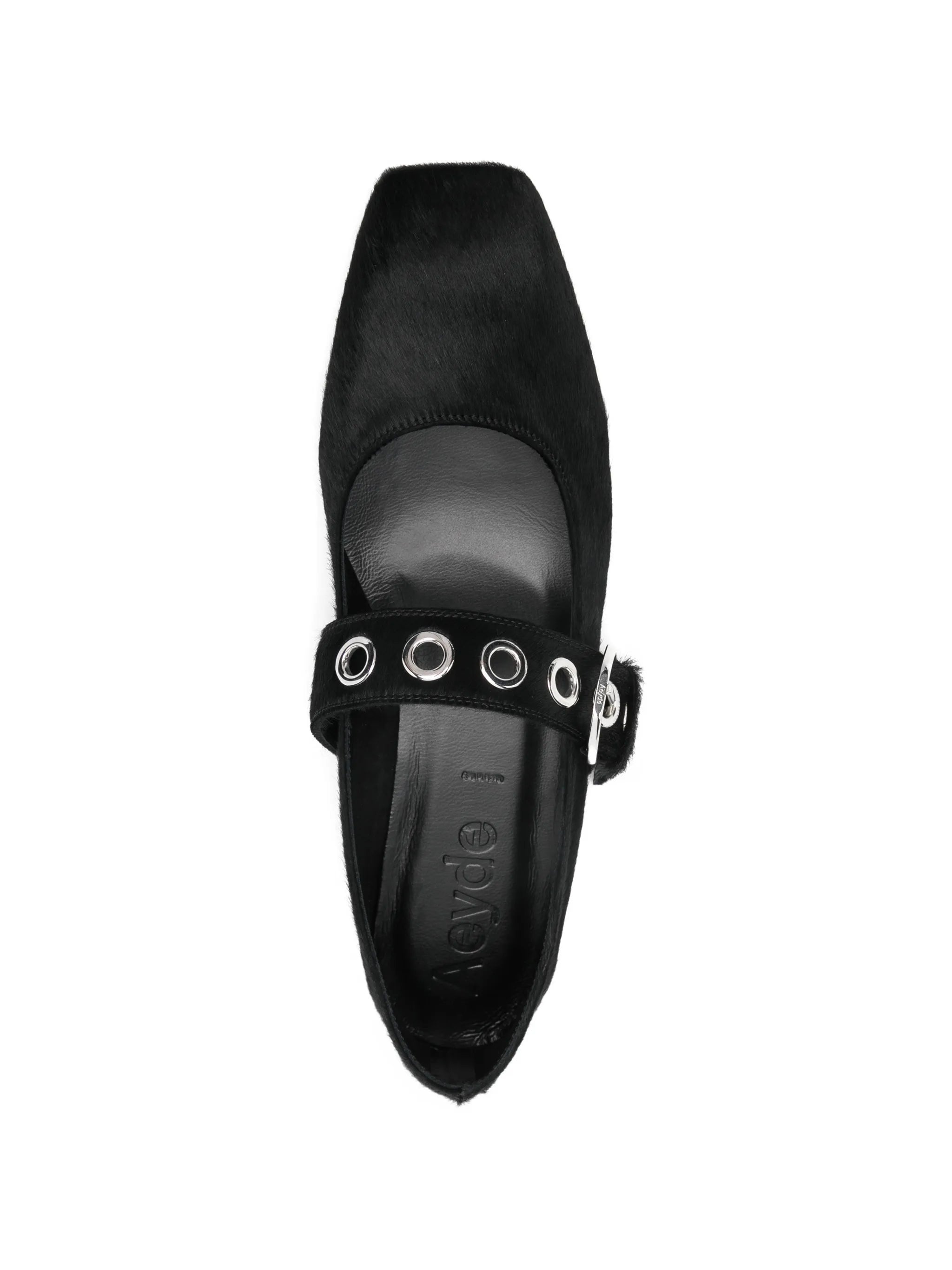 Aeyde Uma eyelet ponyhair ballerinas