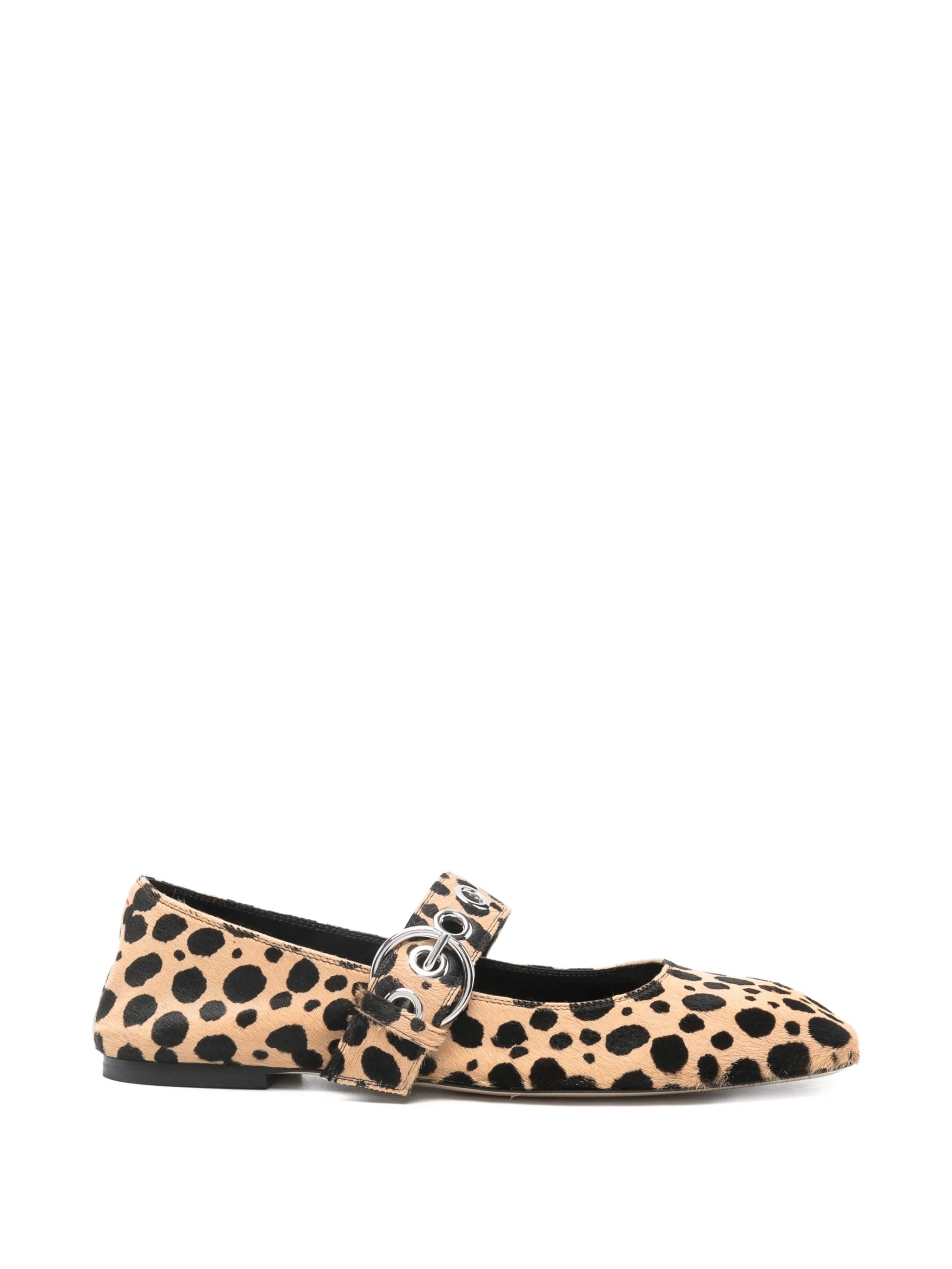 Aeyde Uma leopard - print Mary - Janes ballerina
