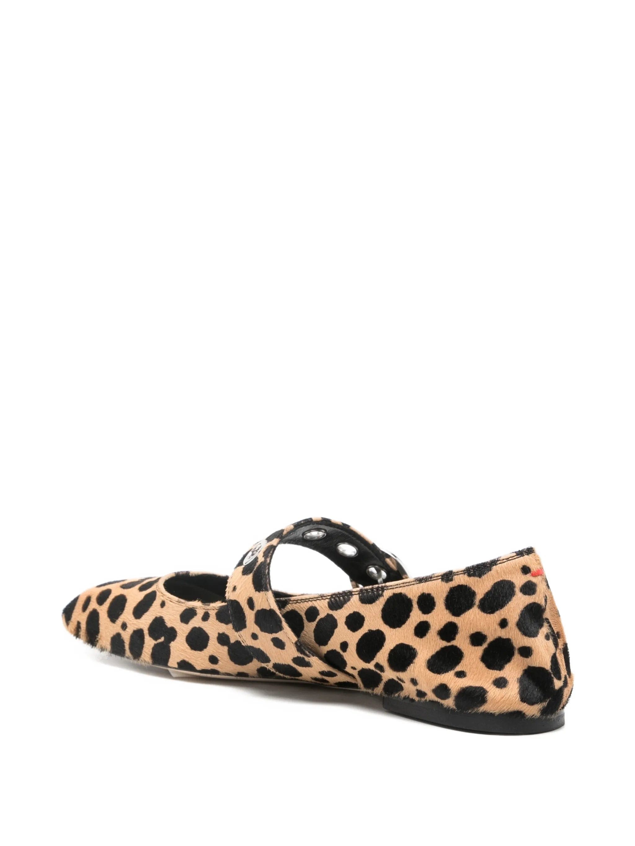 Aeyde Uma leopard - print Mary - Janes ballerina