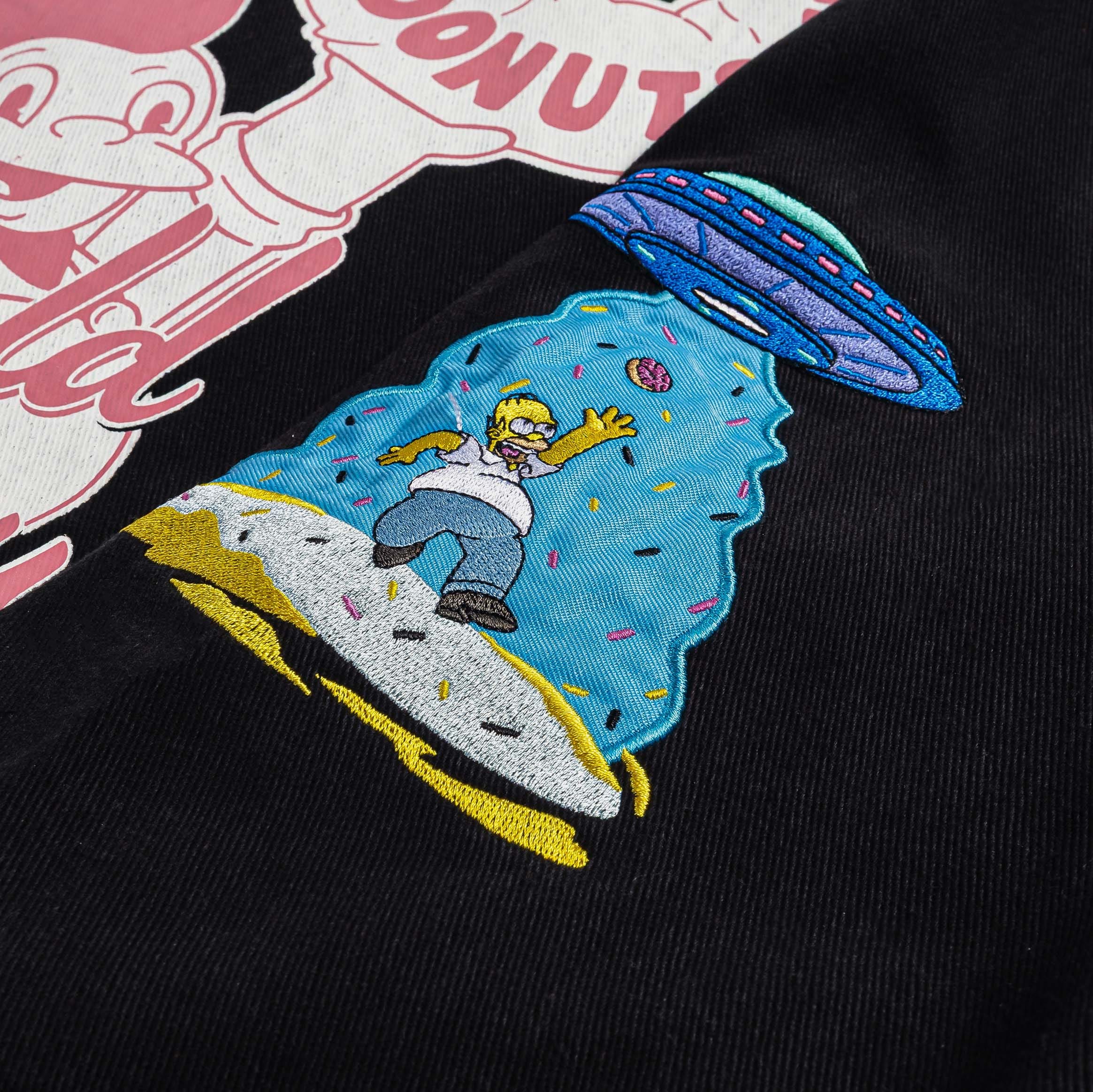 Simpsons x SP The Simpsons By Shoe Palace Donuts Work Mens Jacket (Black/Pink)