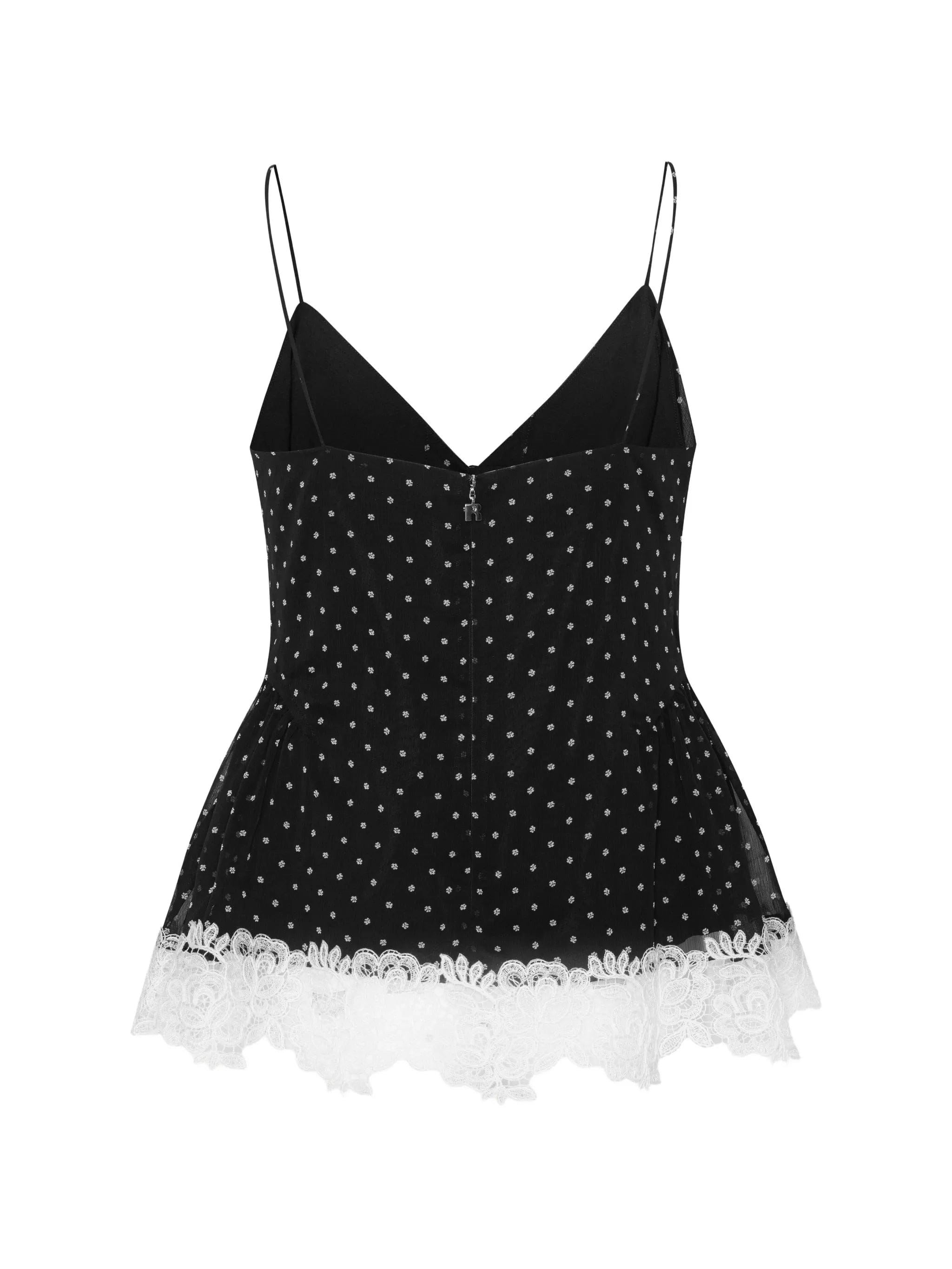 Rotate Birger Christensen polka - dot lace top