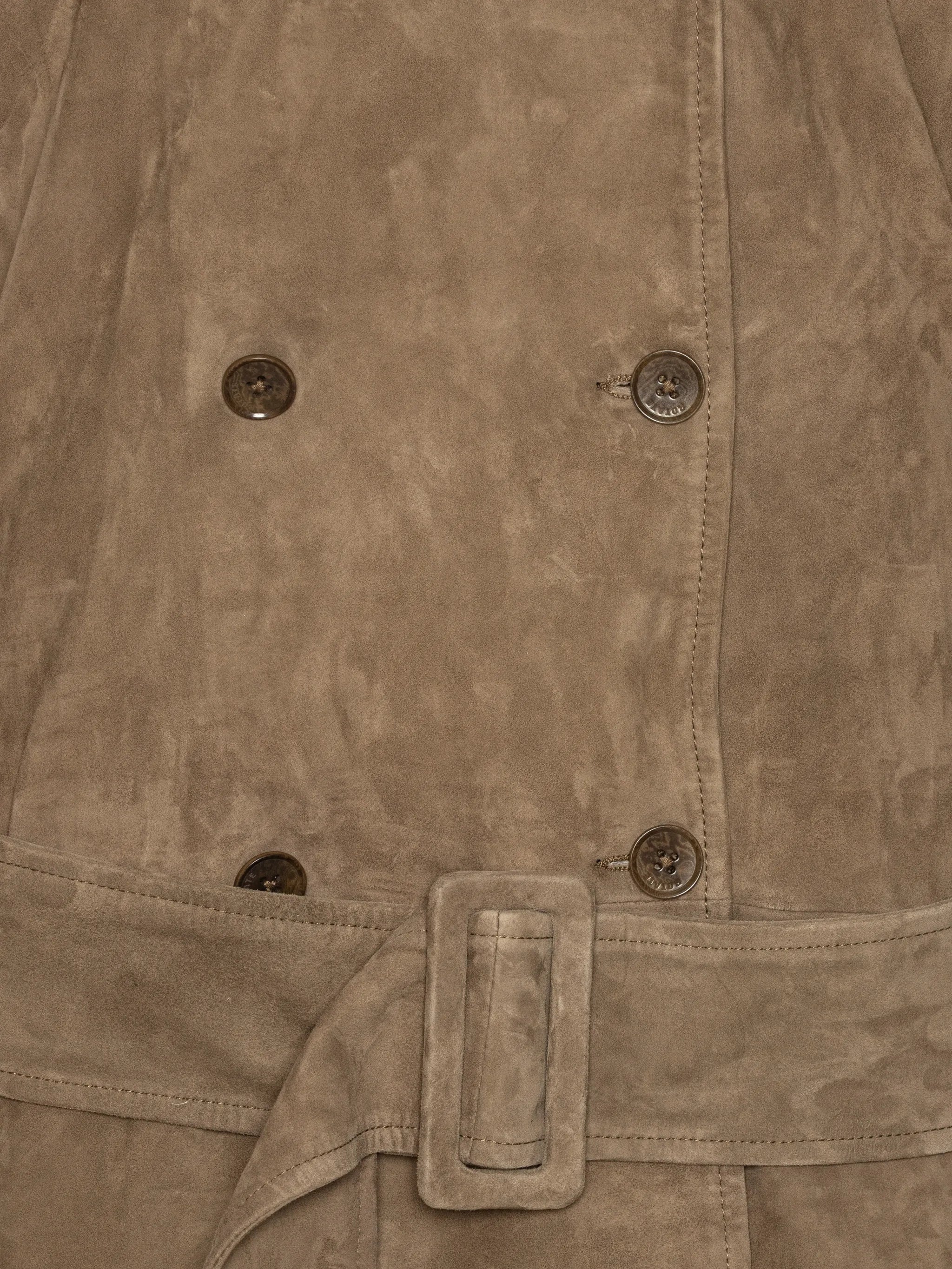 Rotate Birger Christensen belted oversize suede jacket