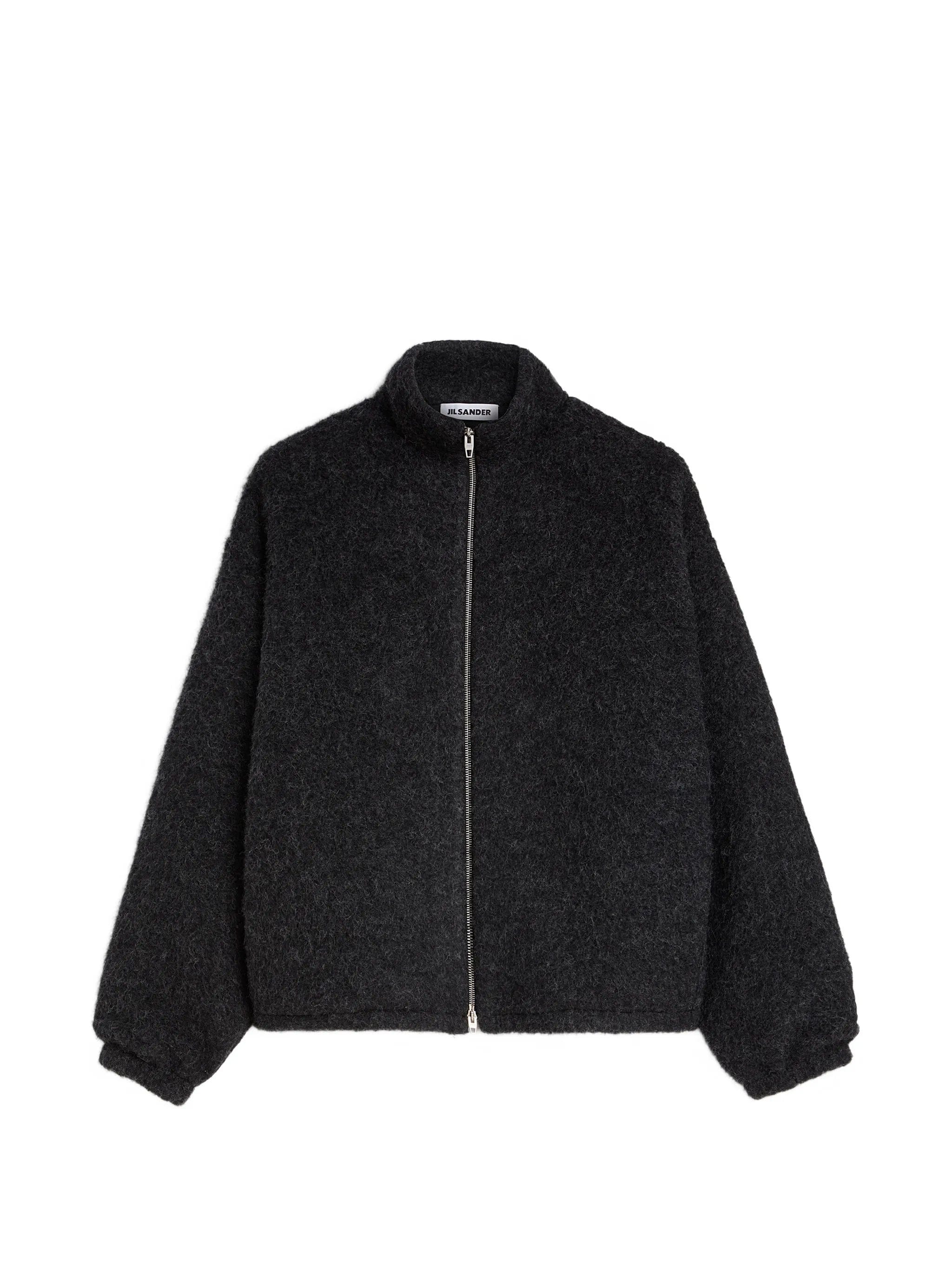 Jil Sander zip - up wool - fleece sweater