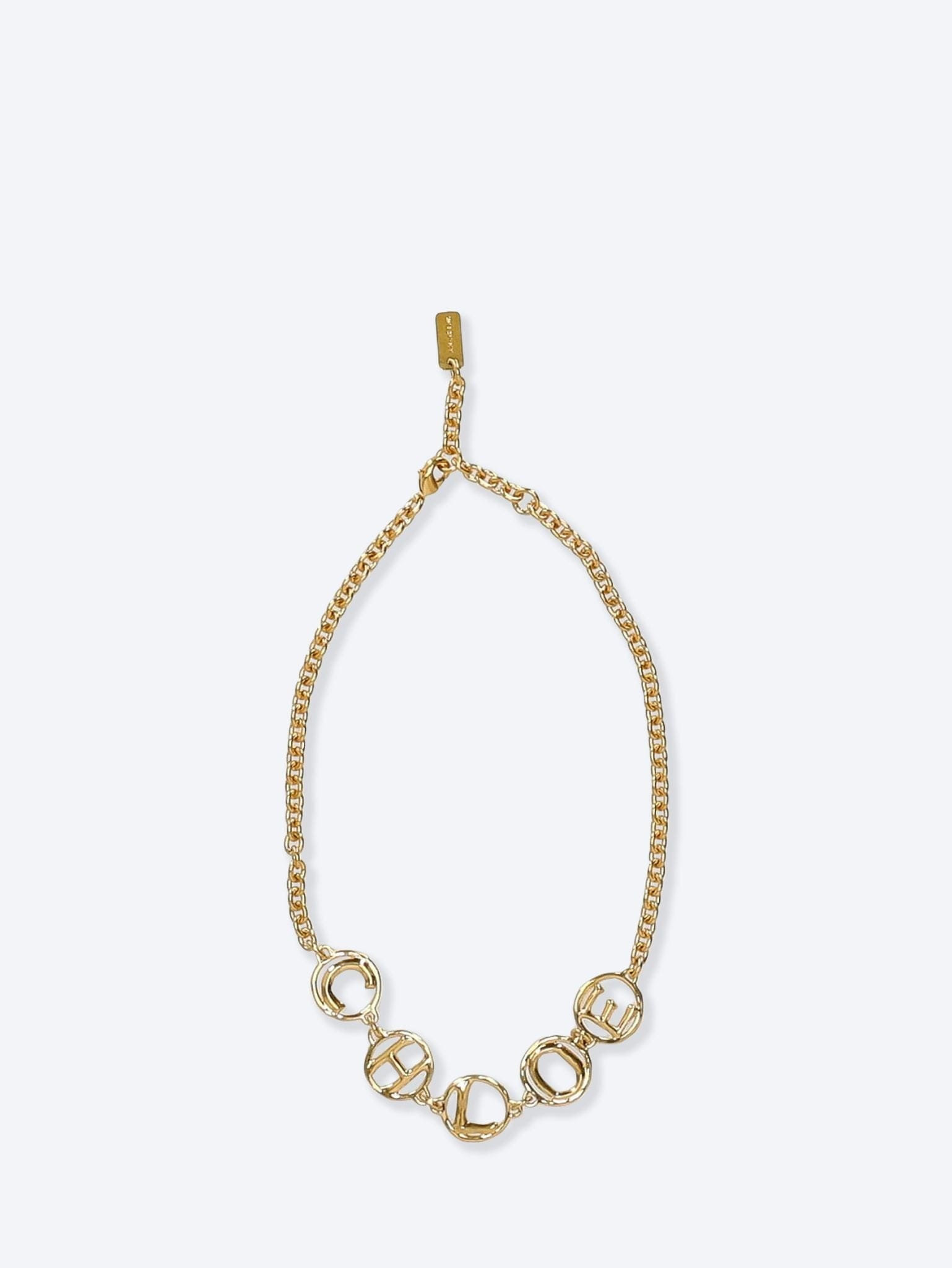 Chloe script necklace