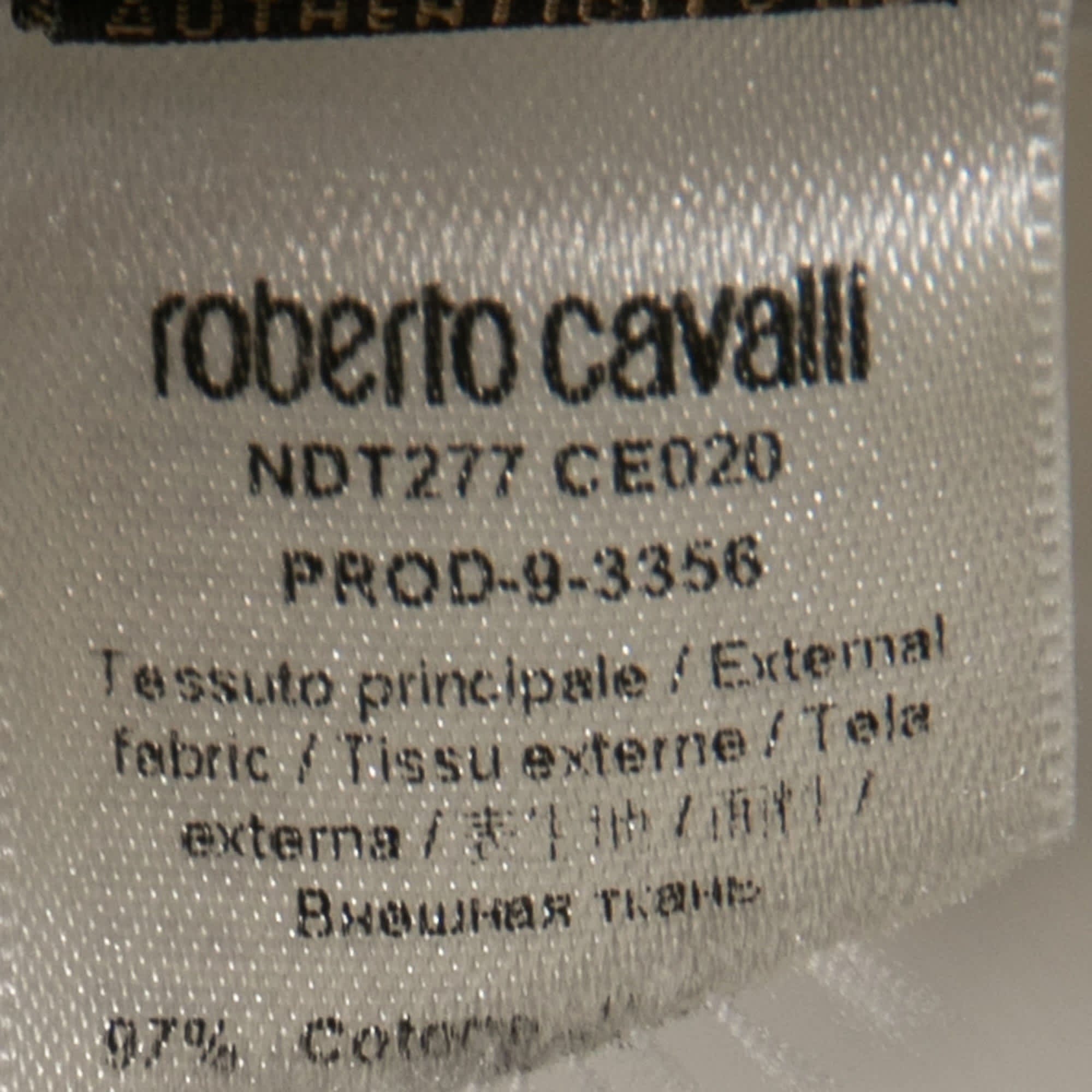 Roberto Cavalli White Cotton Capri Pants