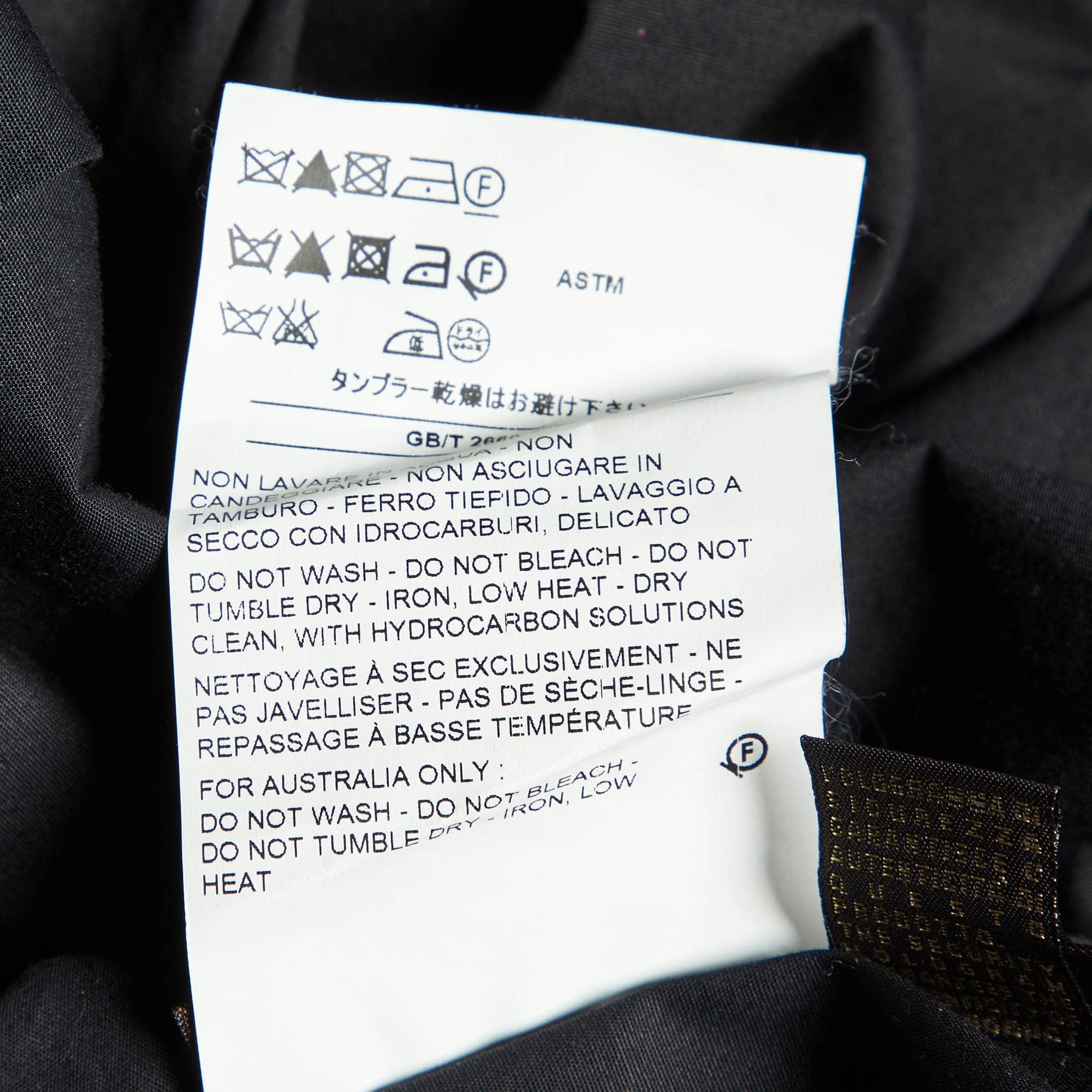 Roberto Cavalli Black Cotton Logo Crest Embroidered Button Front Shirt