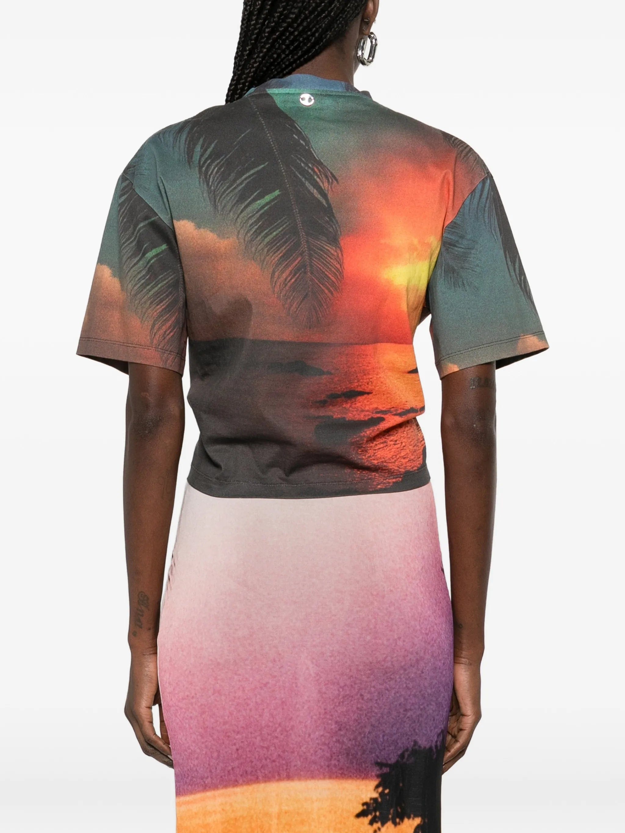 Rabanne ring fireworks - print T - shirt