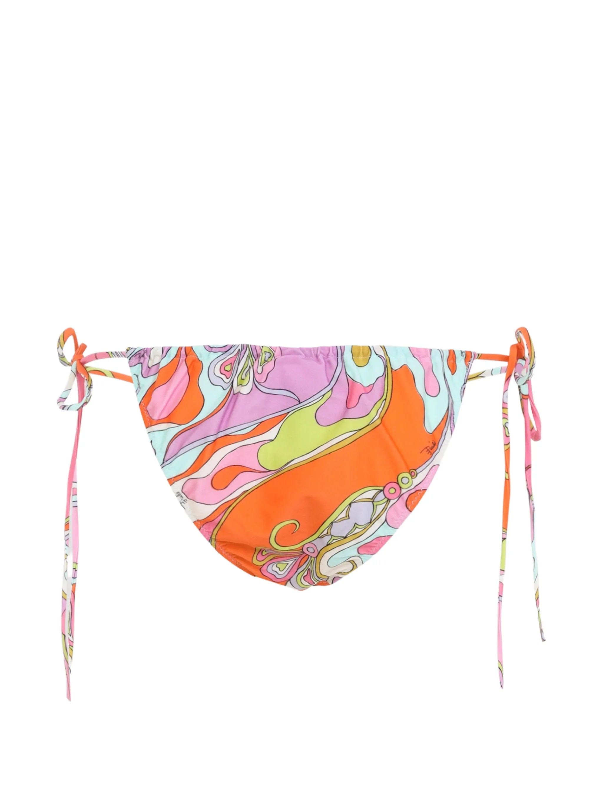PUCCI abstract - print side - tie bikini bottoms