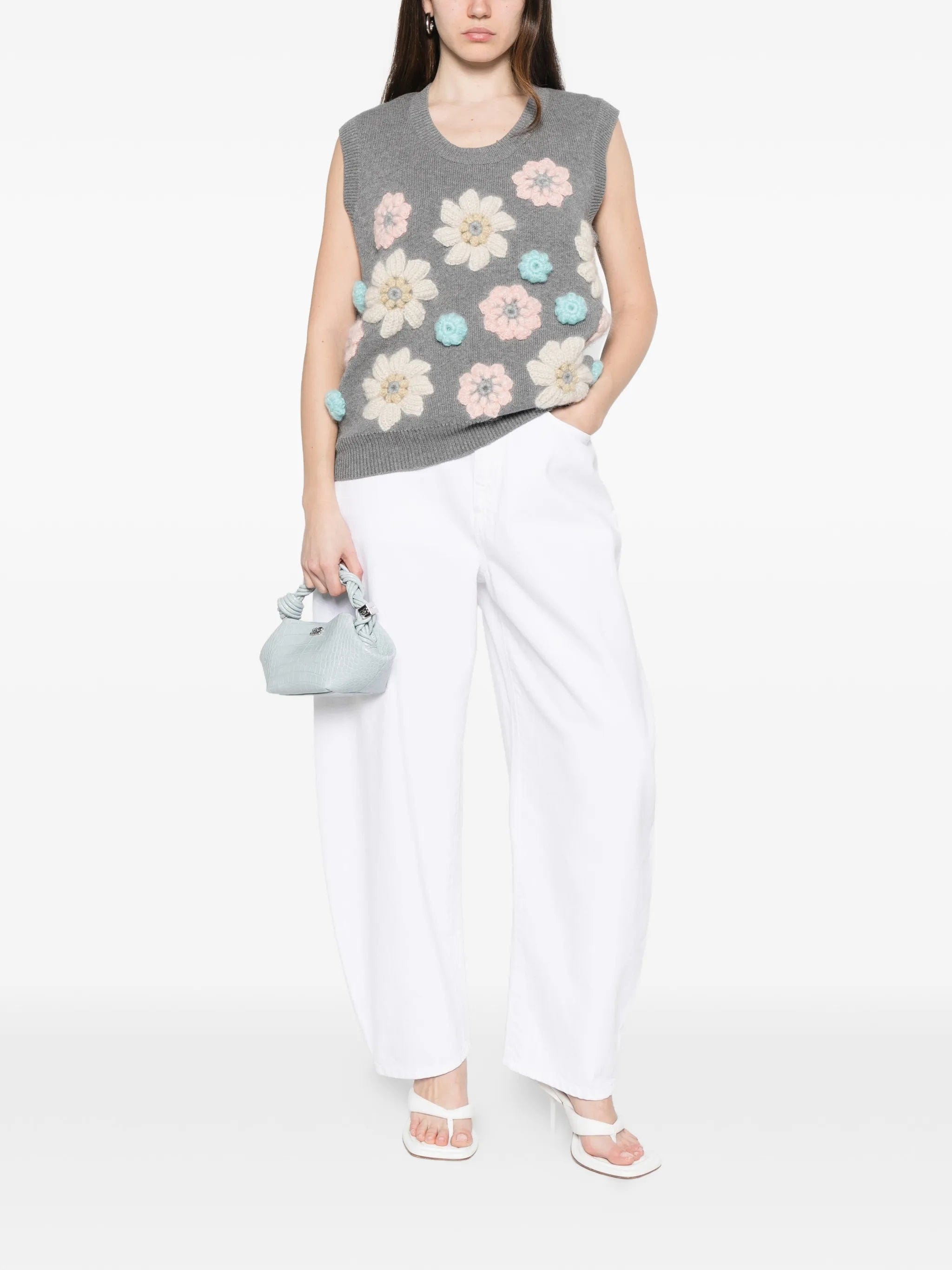 GANNI floral vest