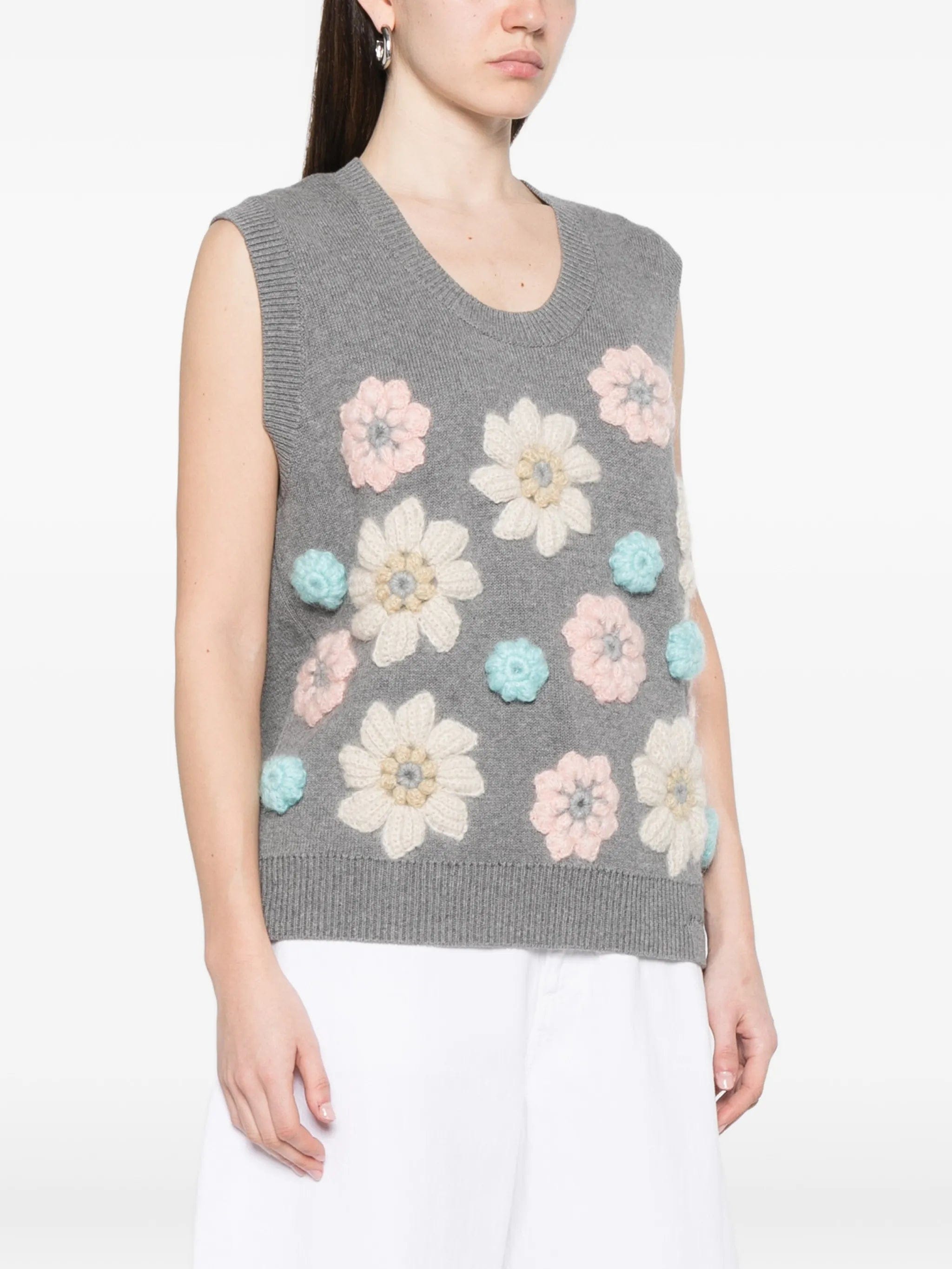 GANNI floral vest