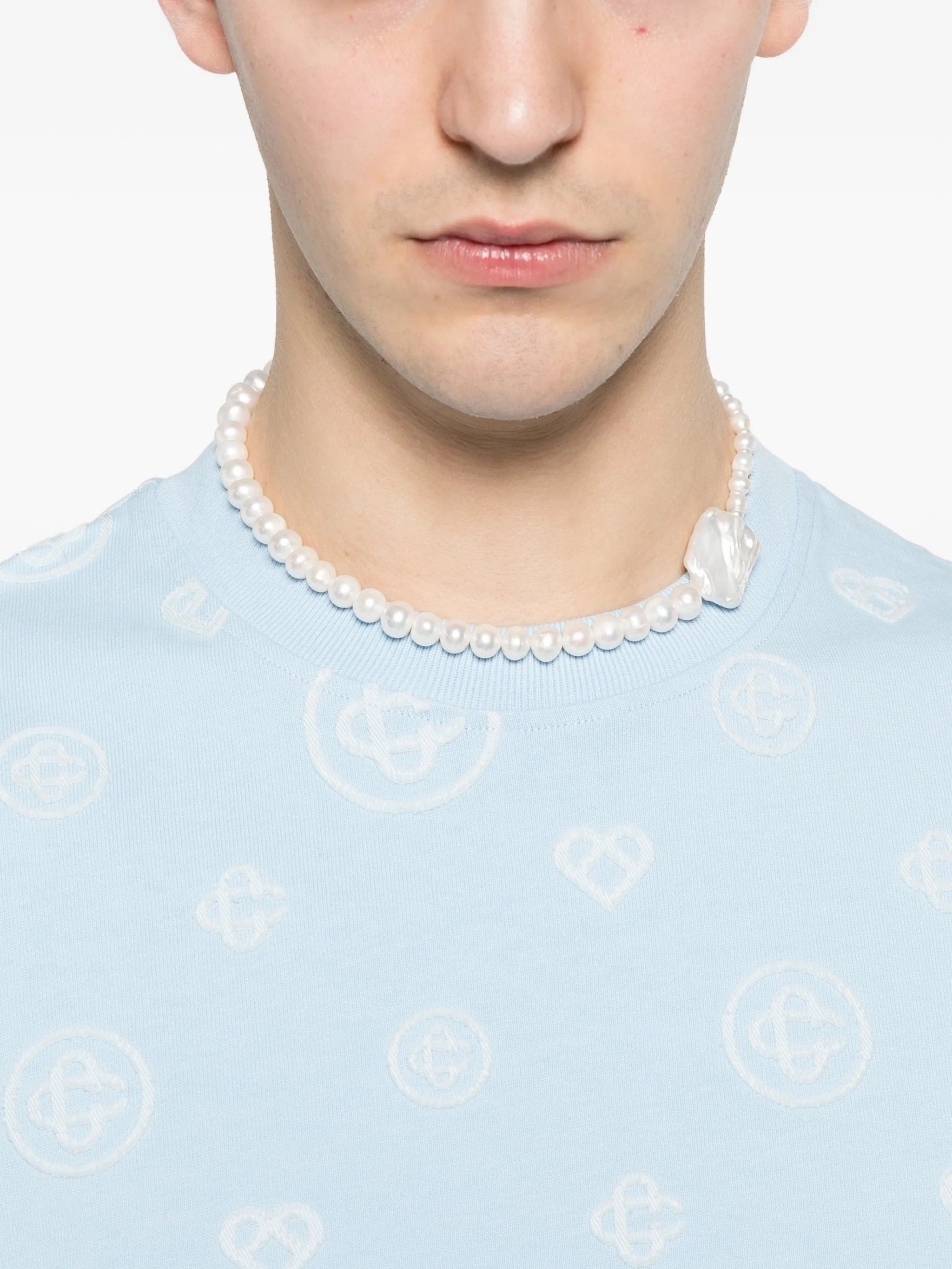 Casablanca Monogram round - neck T - shirt