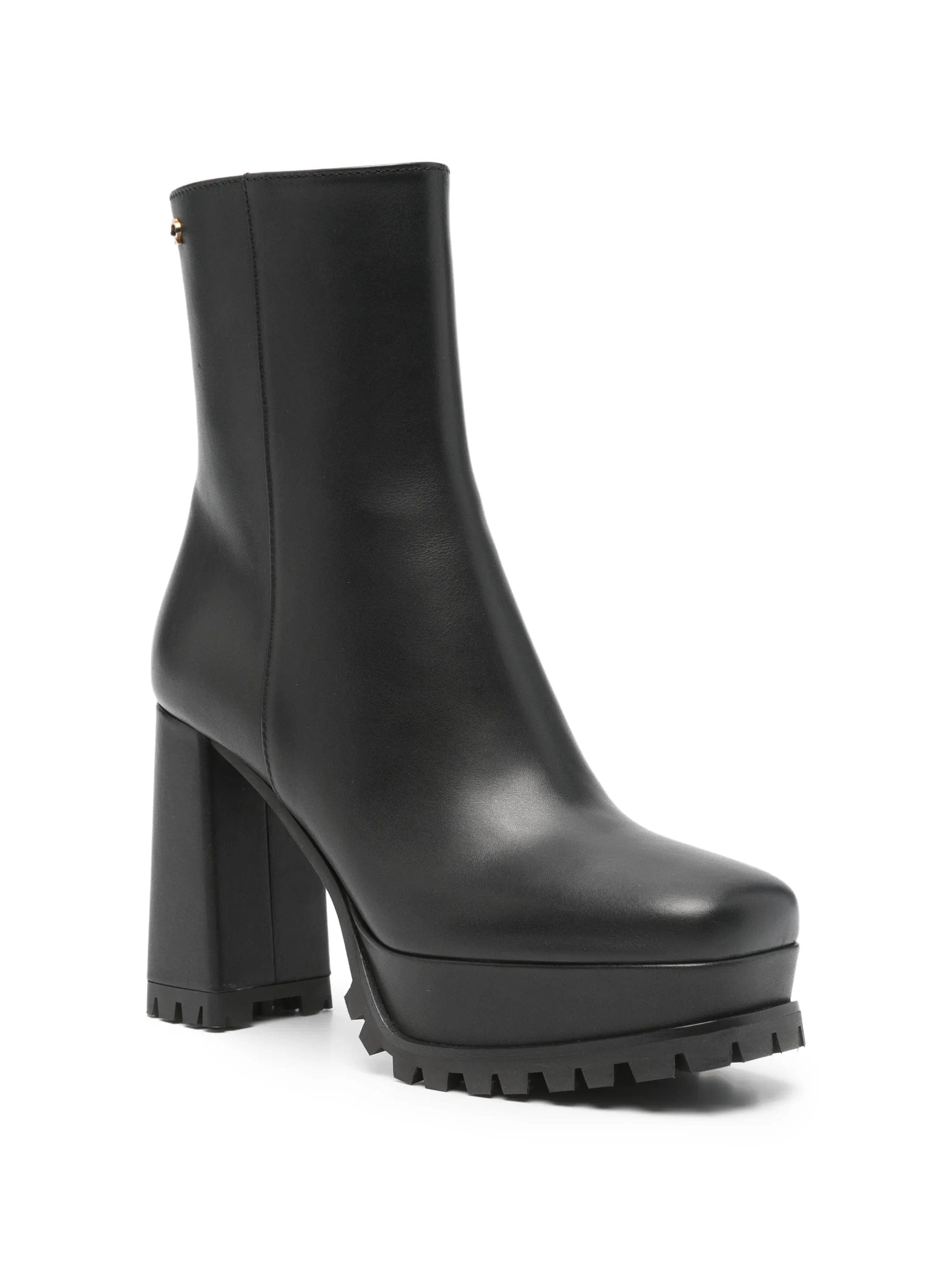 Gianvito Rossi block - heel leather ankle boots