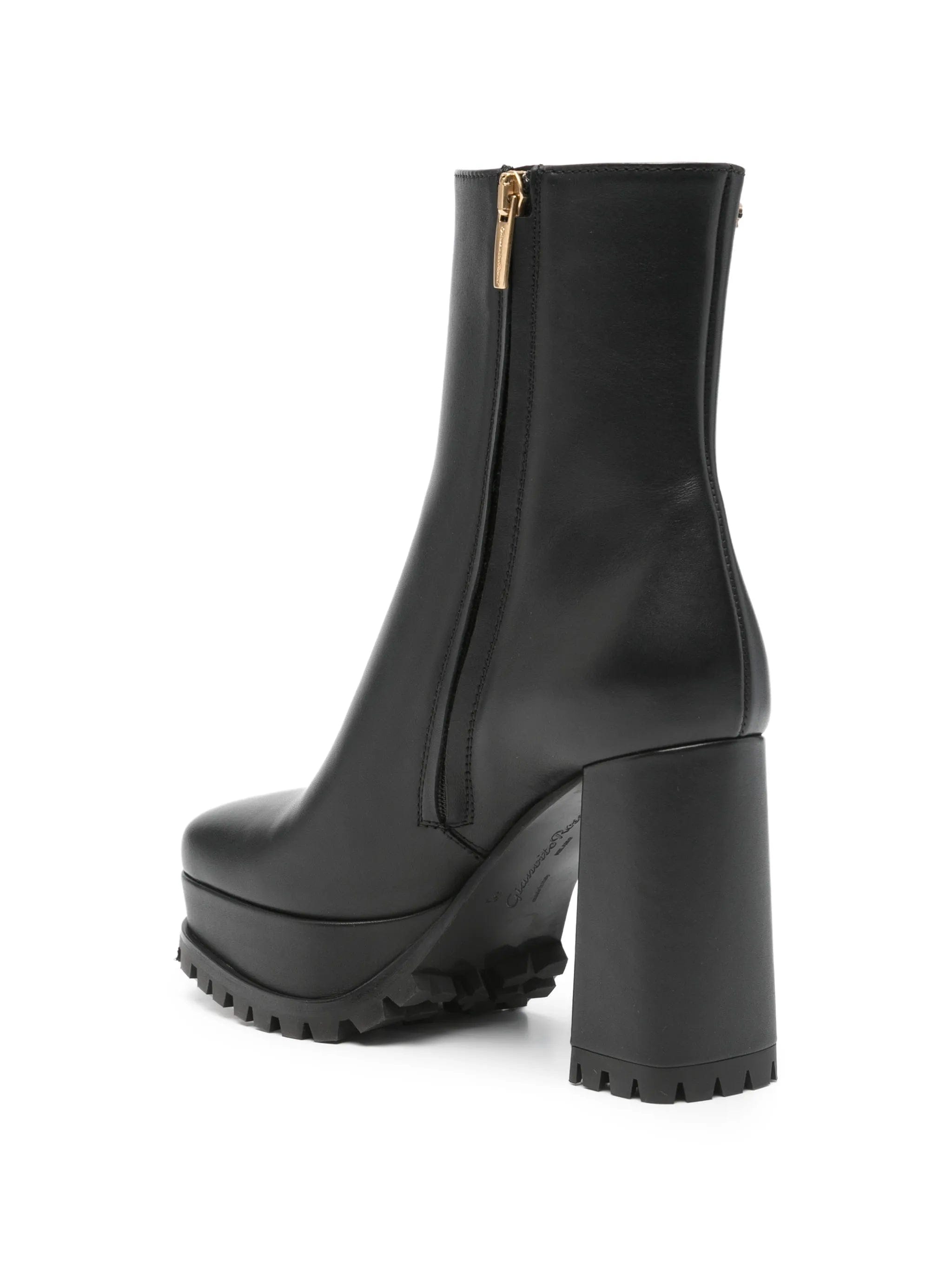 Gianvito Rossi block - heel leather ankle boots