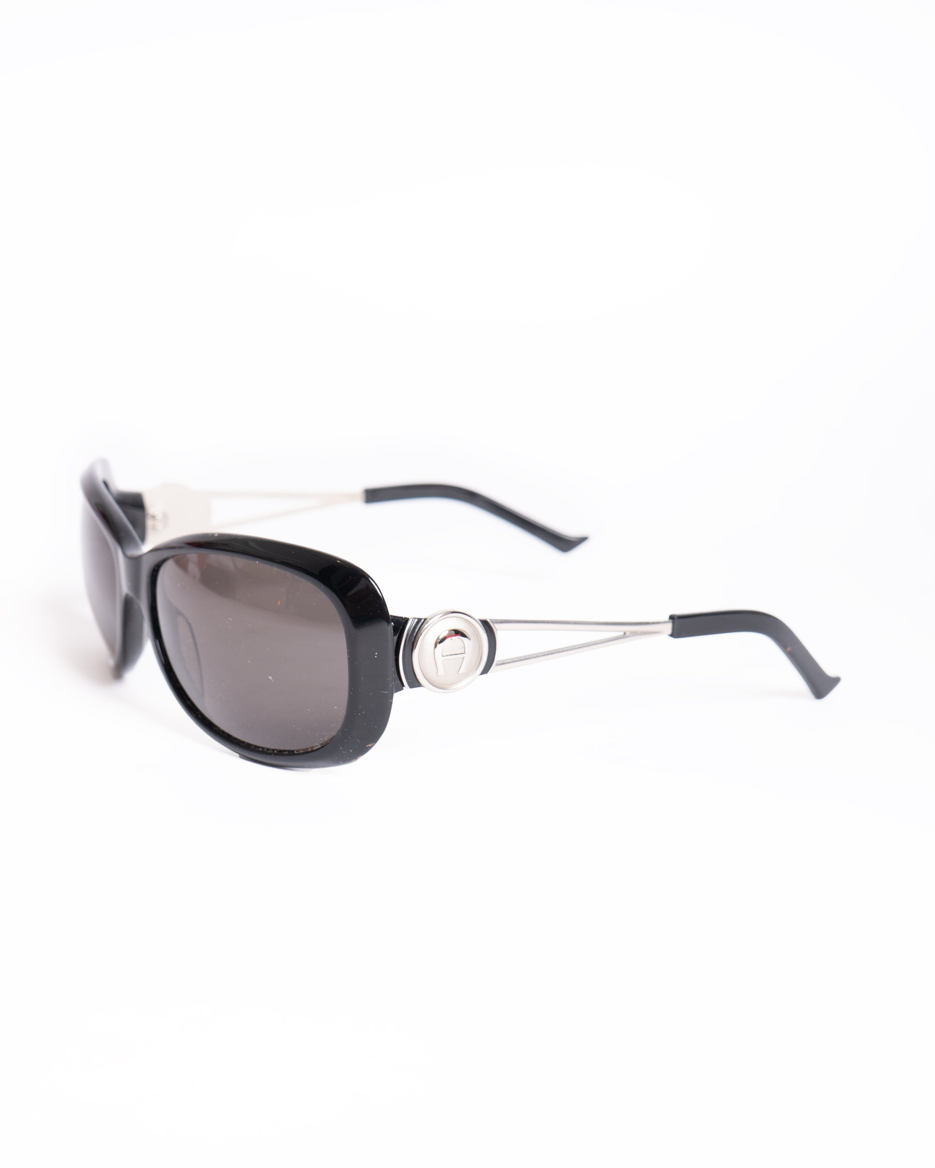 Aigner black logo frame sunglasses