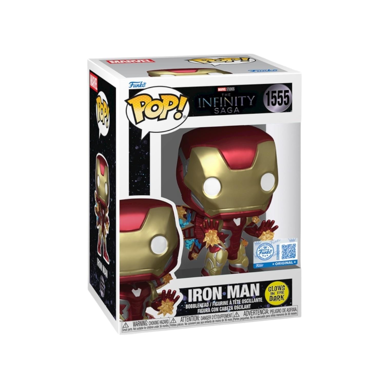 Funko Pop! Iron Man (glow in the dark) #1555 Funko Pop - The Infinity Saga
