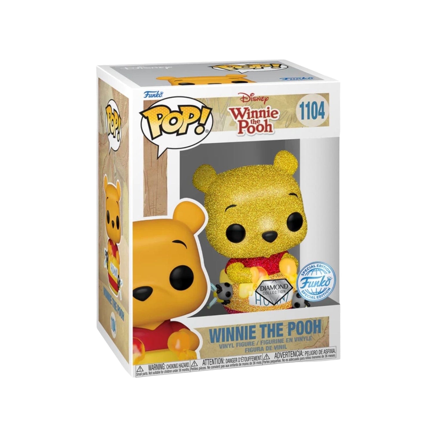 Funko Pop! Winnie the Pooh (Diamond) #1104 Funko Pop! - Disney - Special Edition - Pop Figures Exclusive