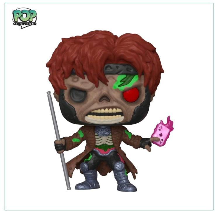 Funko Pop! Zombie Gambit (Glow In The Dark) #793 Funko Pop! Marvel Zombies, Box Lunch Exclusive