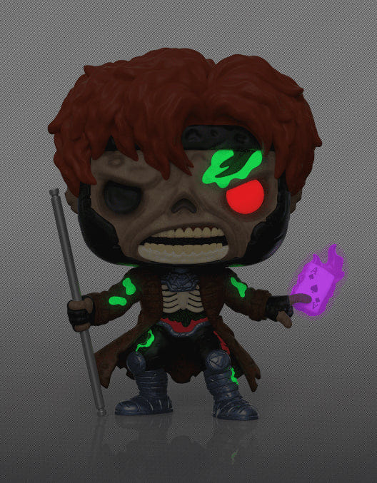 Funko Pop! Zombie Gambit (Glow In The Dark) #793 Funko Pop! Marvel Zombies, Box Lunch Exclusive