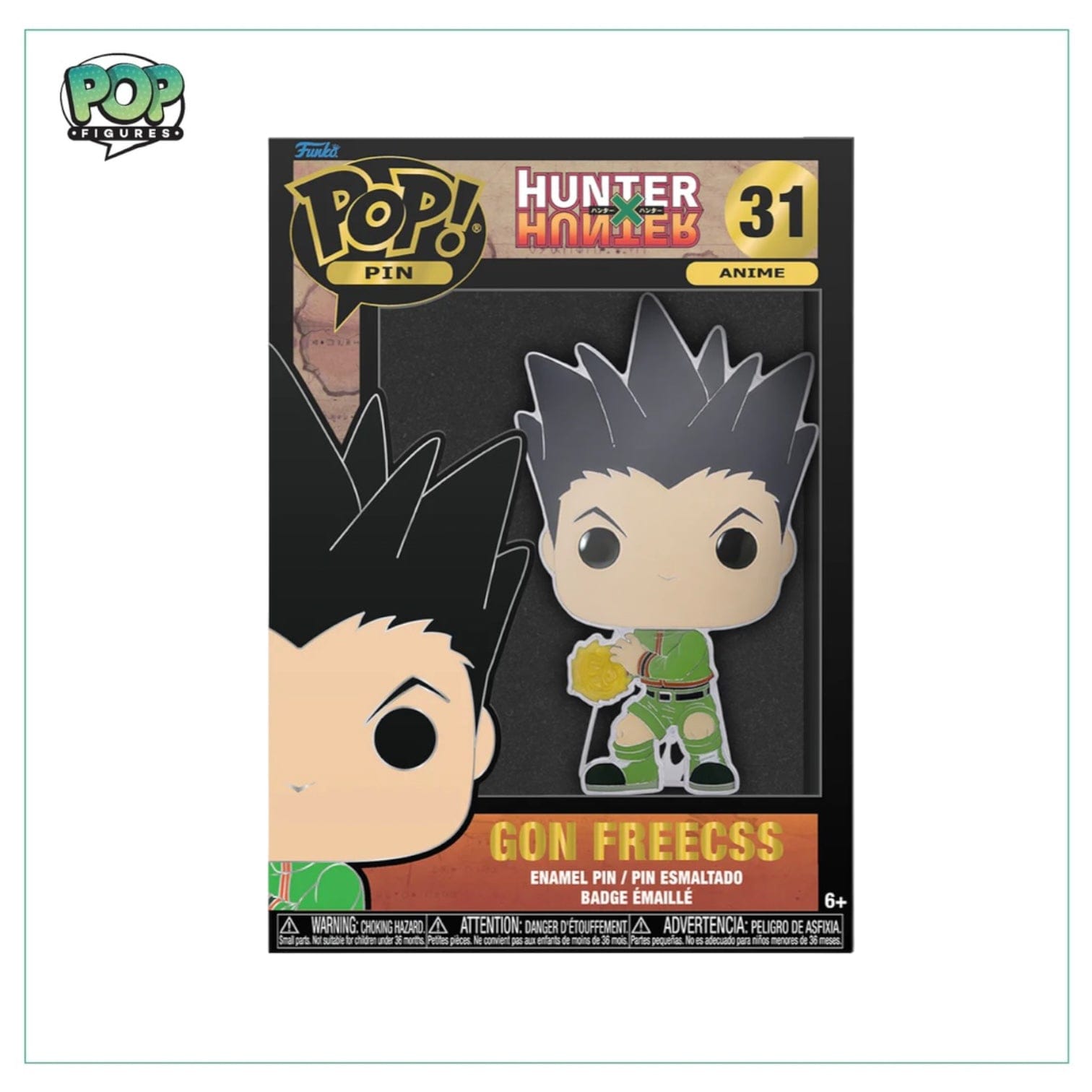 Funko Pop! Gon Freecss #31 Funko Pop Pin! - HUNTERxHUNTER