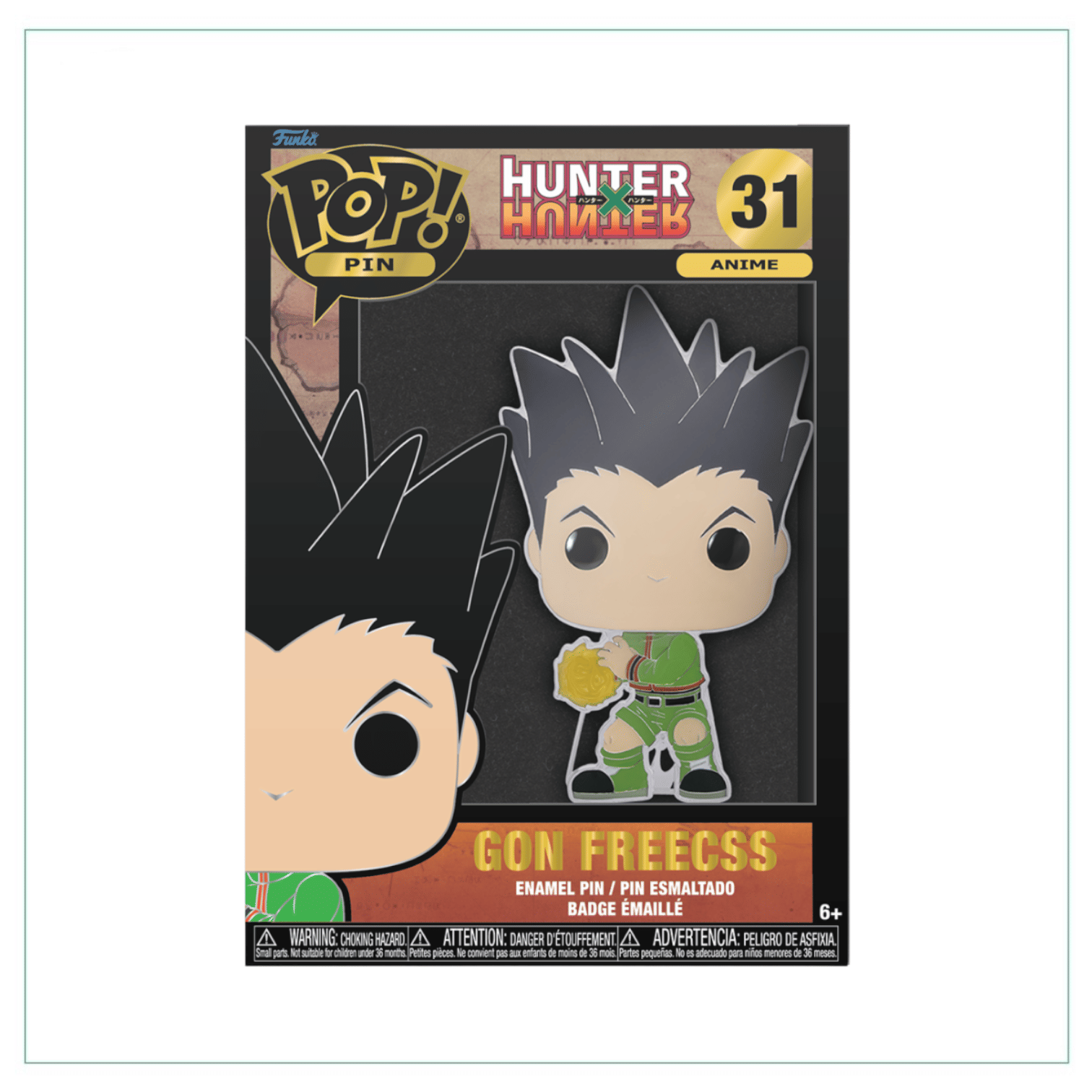 Funko Pop! Gon Freecss #31 Funko Pop Pin! - HUNTERxHUNTER