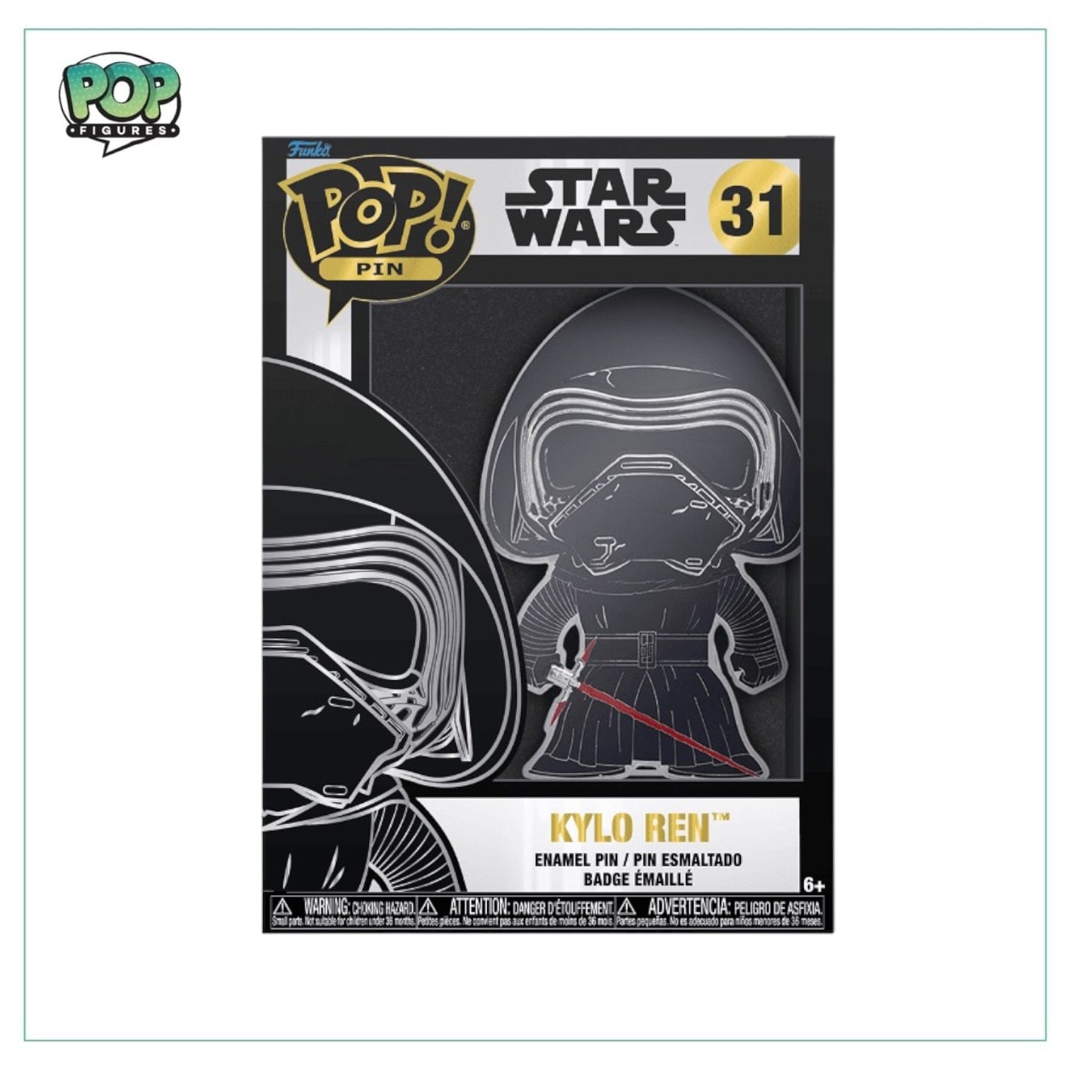 Funko Pop! Kylo Ren #31 Funko Pop Pin! - Star Wars