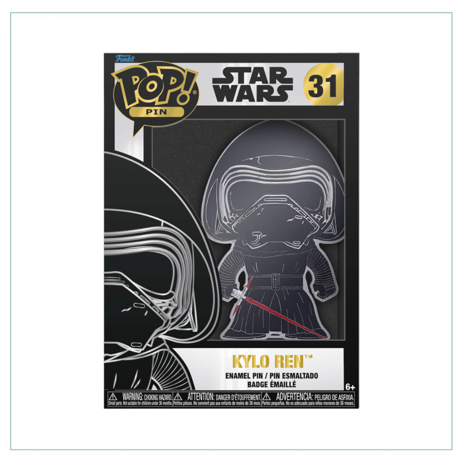 Funko Pop! Kylo Ren #31 Funko Pop Pin! - Star Wars