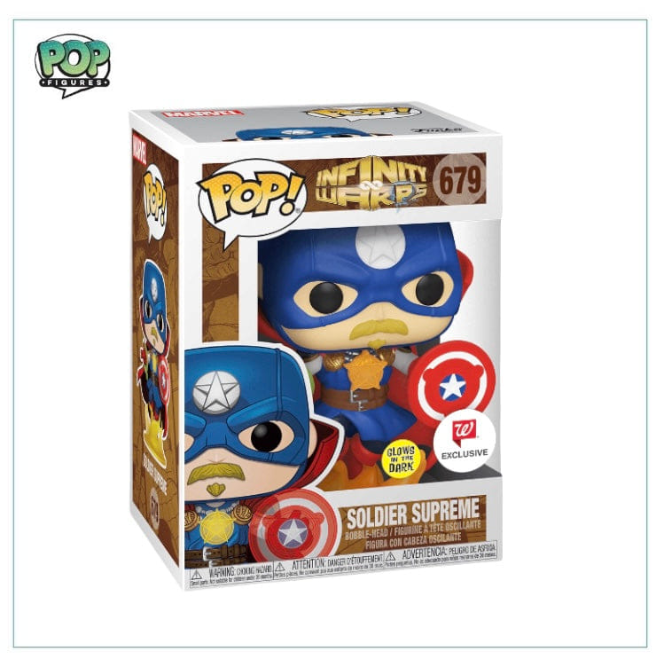 Funko Pop! Soldier Supreme (Glow in the Dark) #679 Funko Pop! - Infinity Warps - Walgreens Exclusive