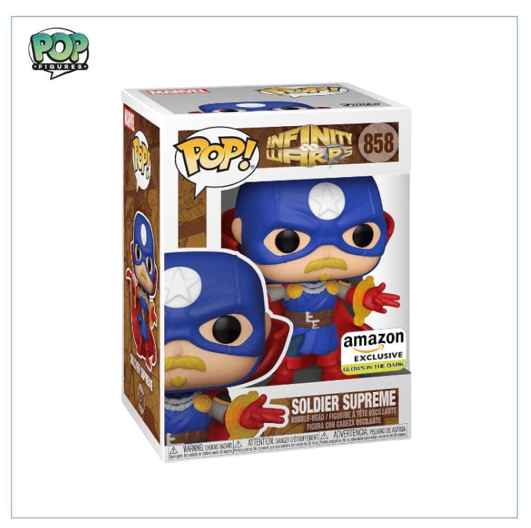 Funko Pop! Soldier Supreme (Glow In The Dark) #858 Funko Pop! Infinity Warps, Amazon Exclusive