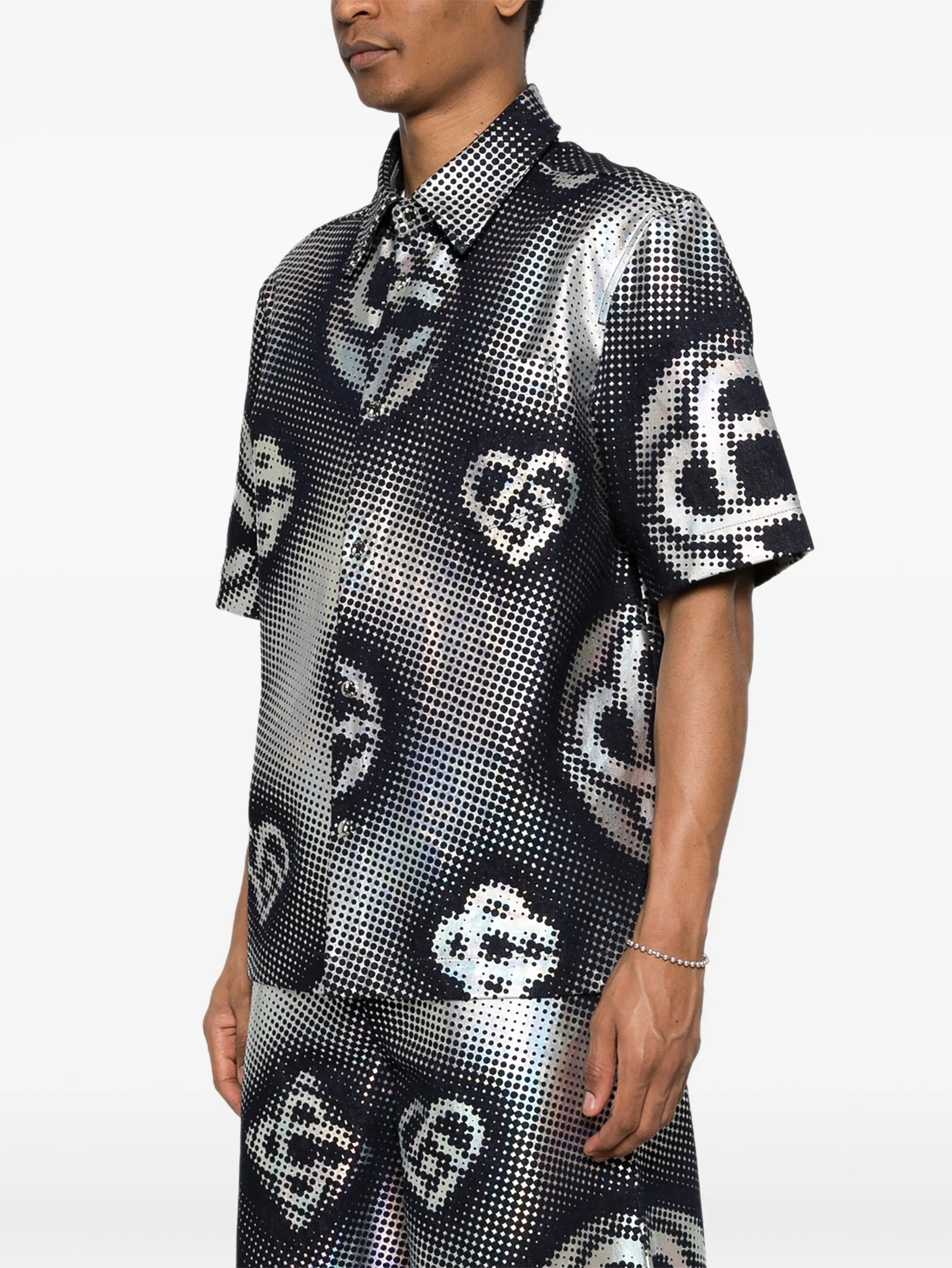 Casablanca Pearlescent Monogram shirt