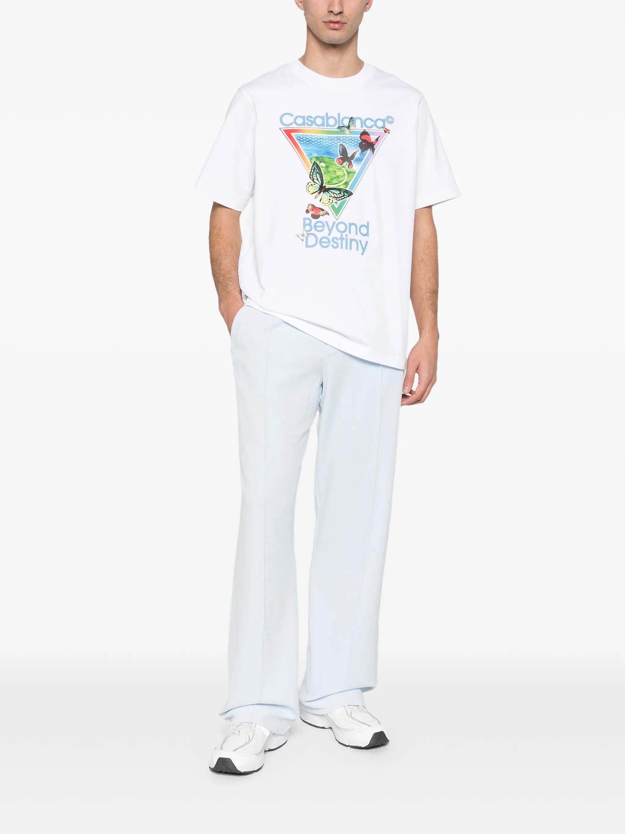 Casablanca velour logo - plaque track pants