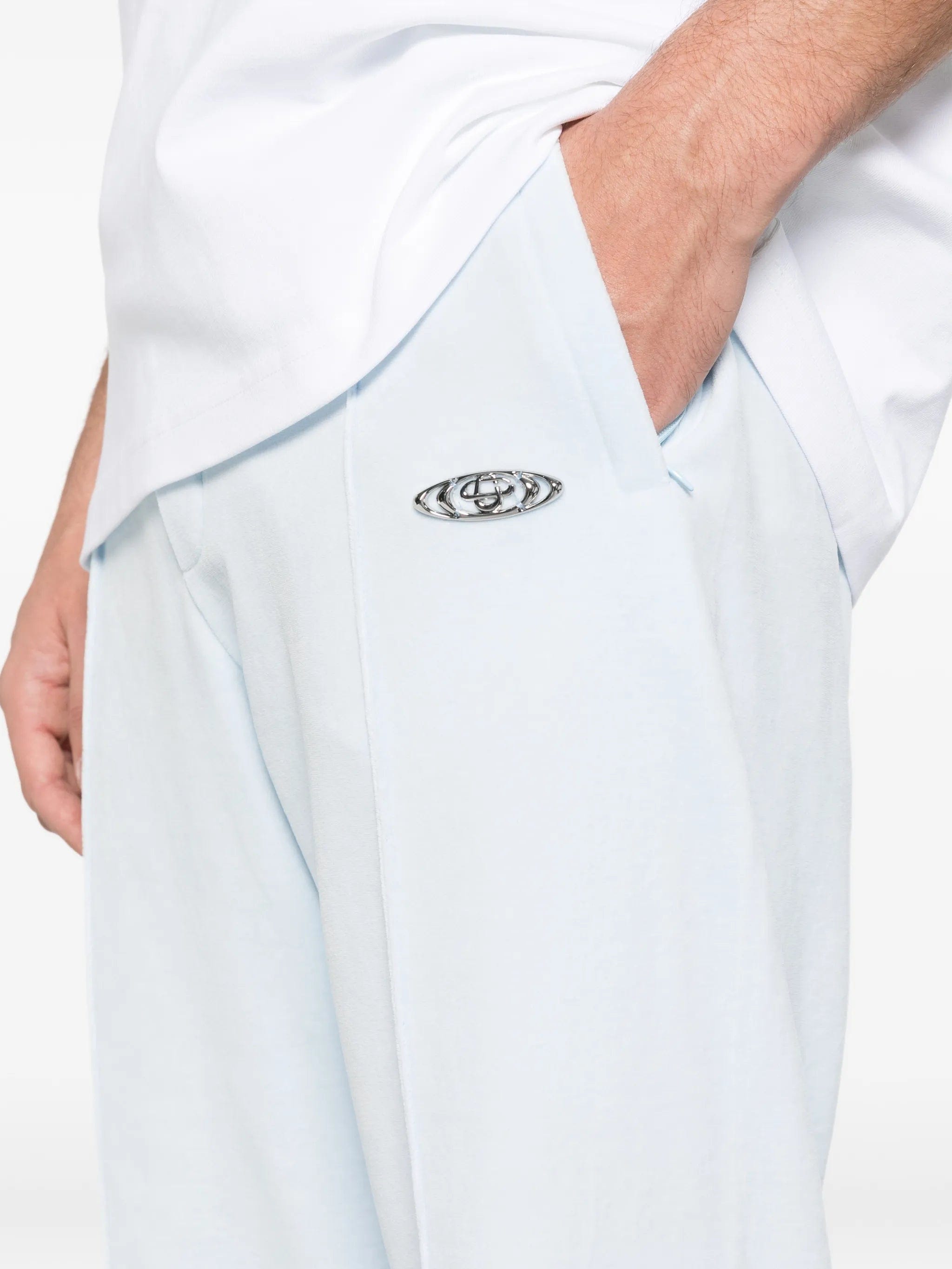 Casablanca velour logo - plaque track pants