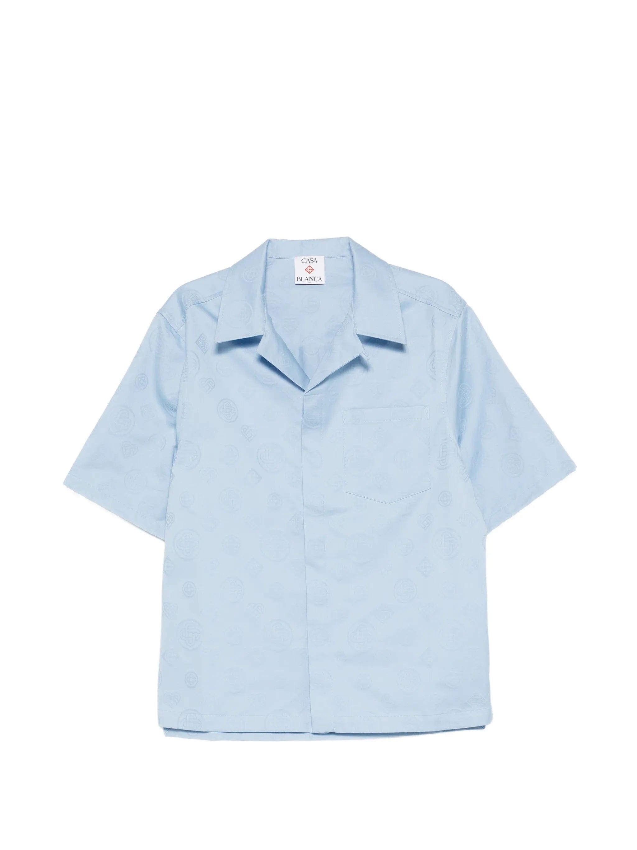 Casablanca monogram short - sleeve shirt