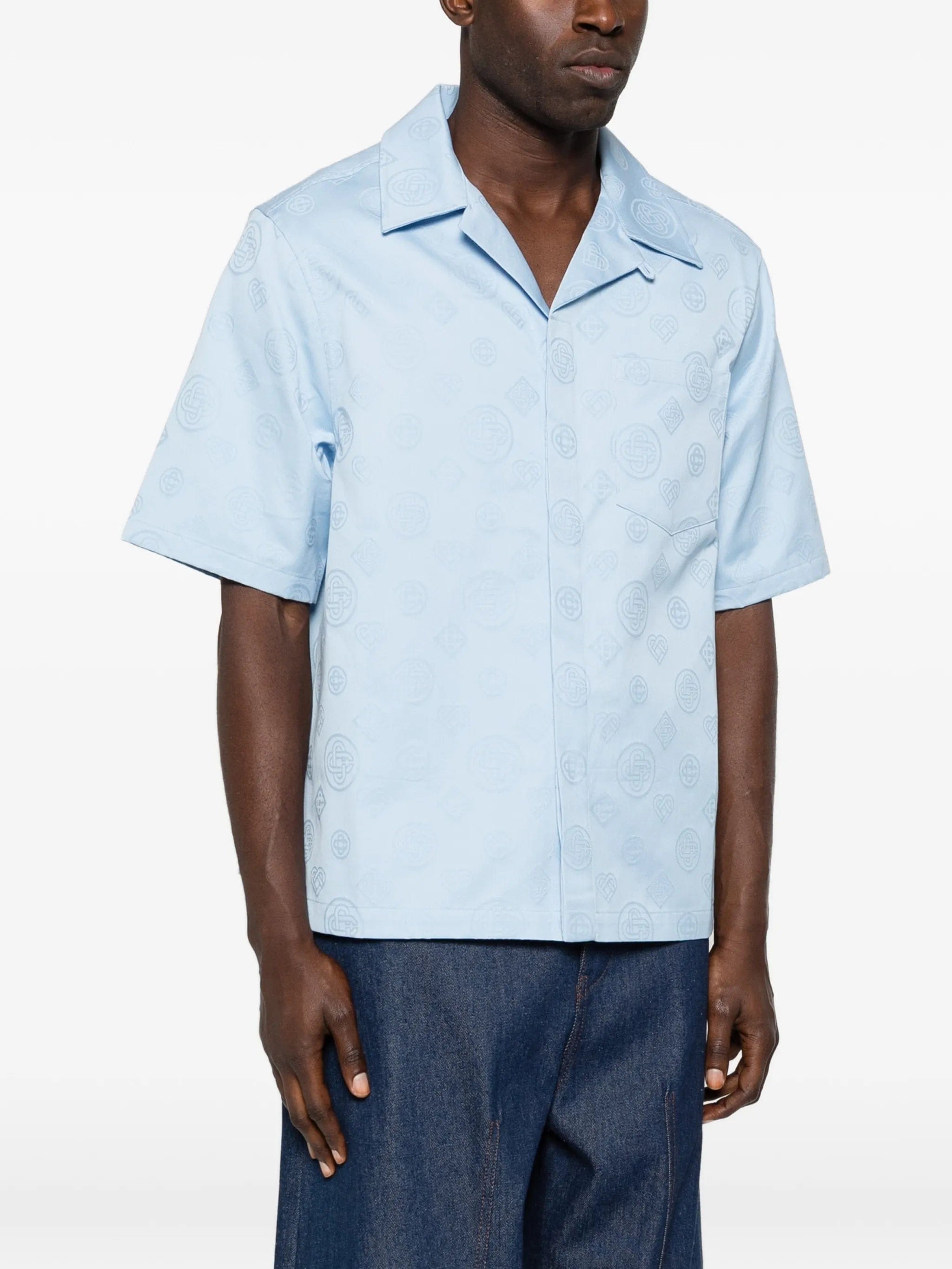 Casablanca monogram short - sleeve shirt
