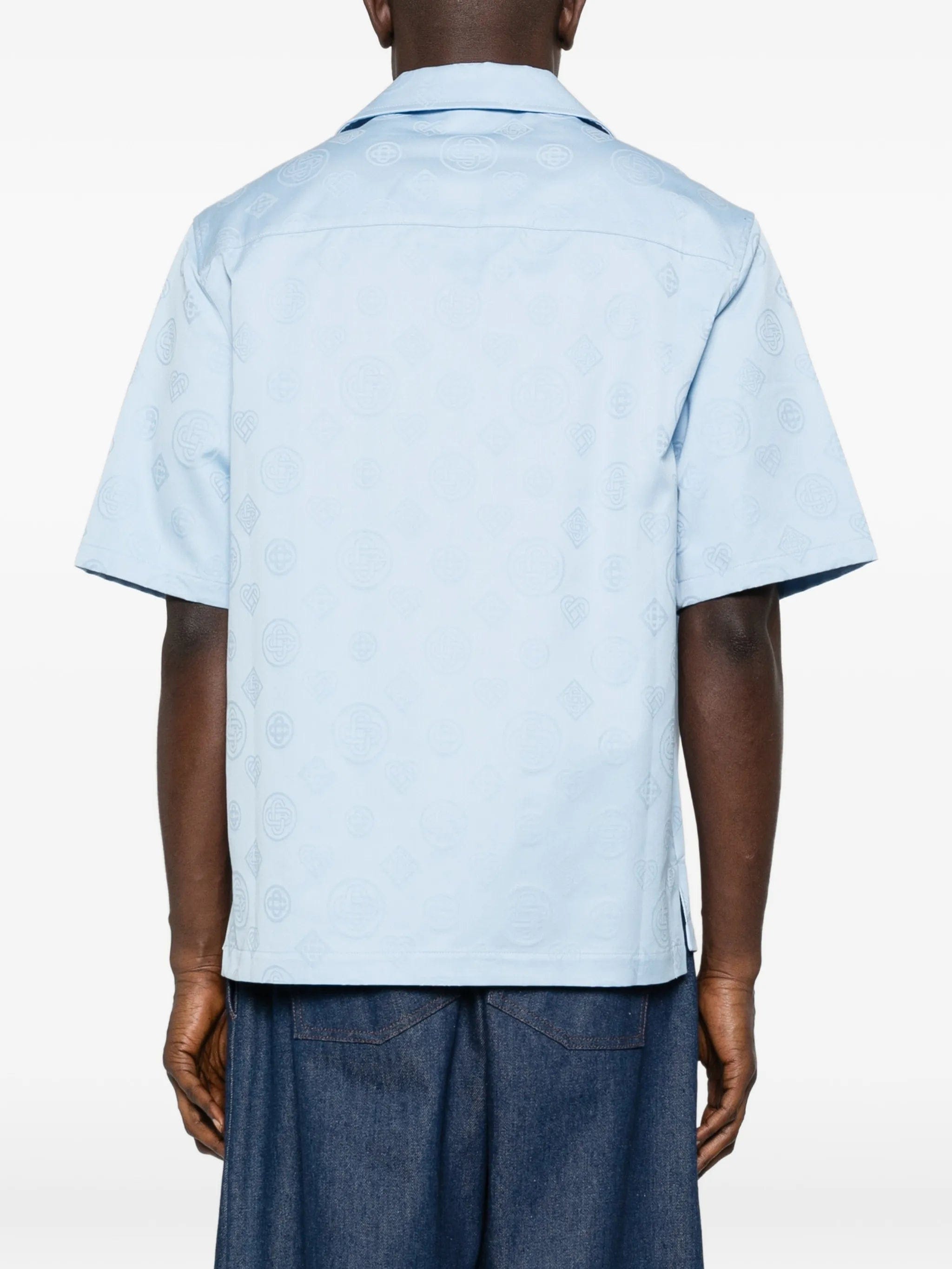 Casablanca monogram short - sleeve shirt