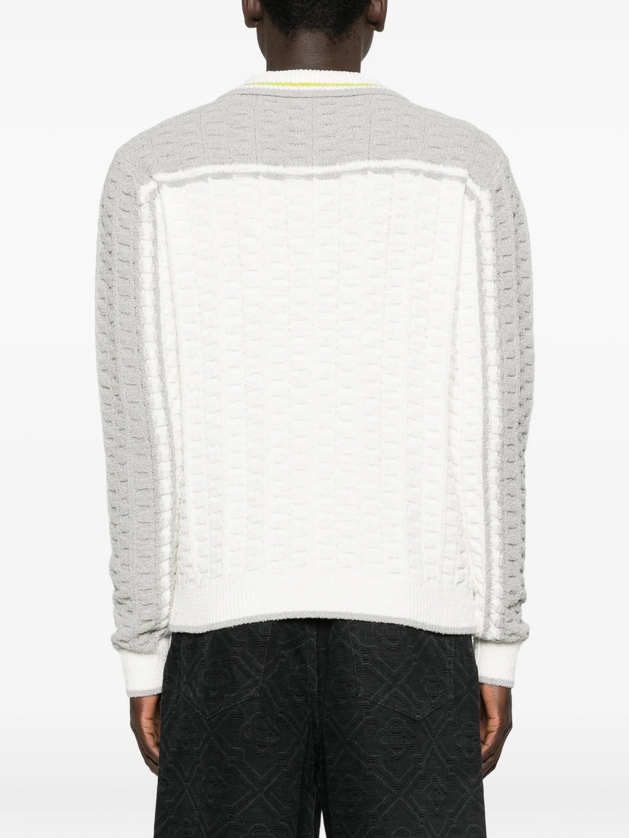 Casablanca long - sleeve boucle polo shirt