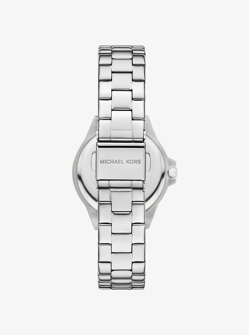 Mini Lennox Pavé Silver-Tone Watch
