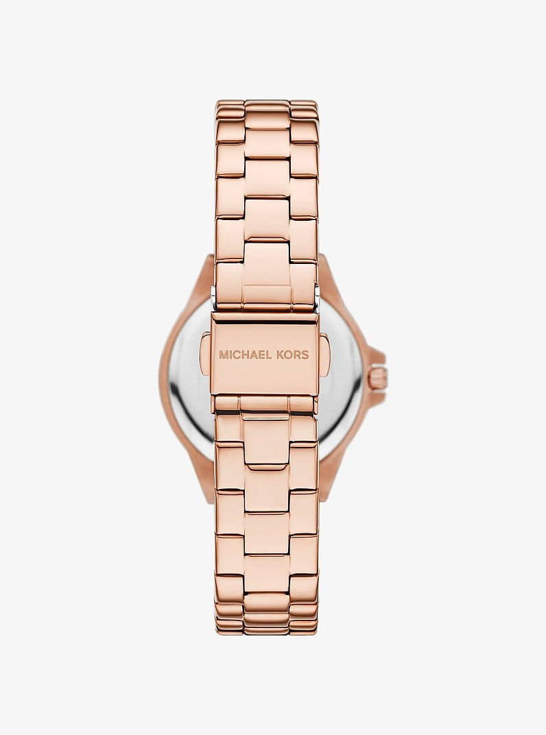 Mini Lennox Pavé Rose Gold-Tone Watch