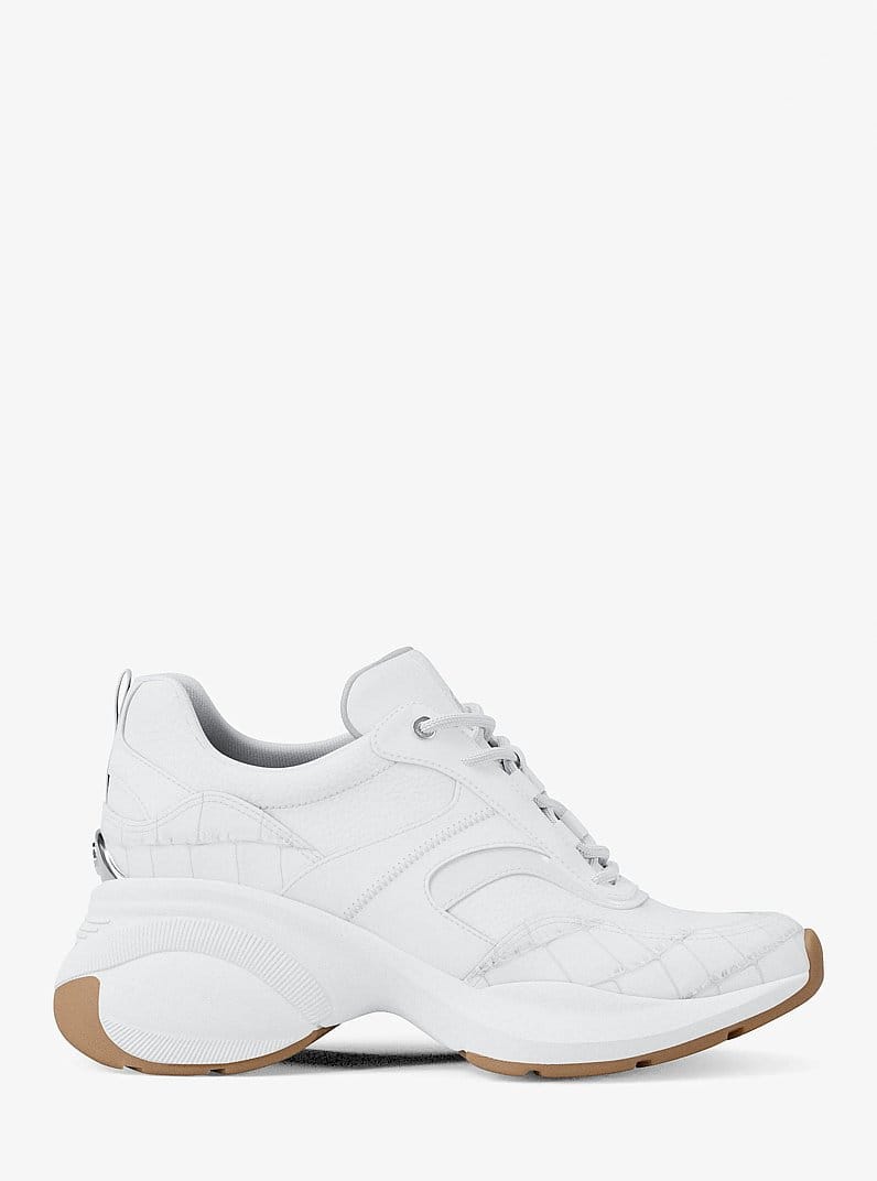 Kaia Mixed-Media Trainer