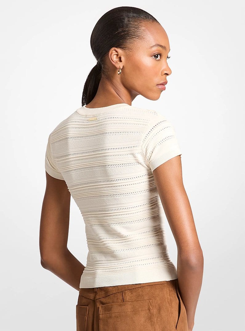 Knit Short-Sleeve Top