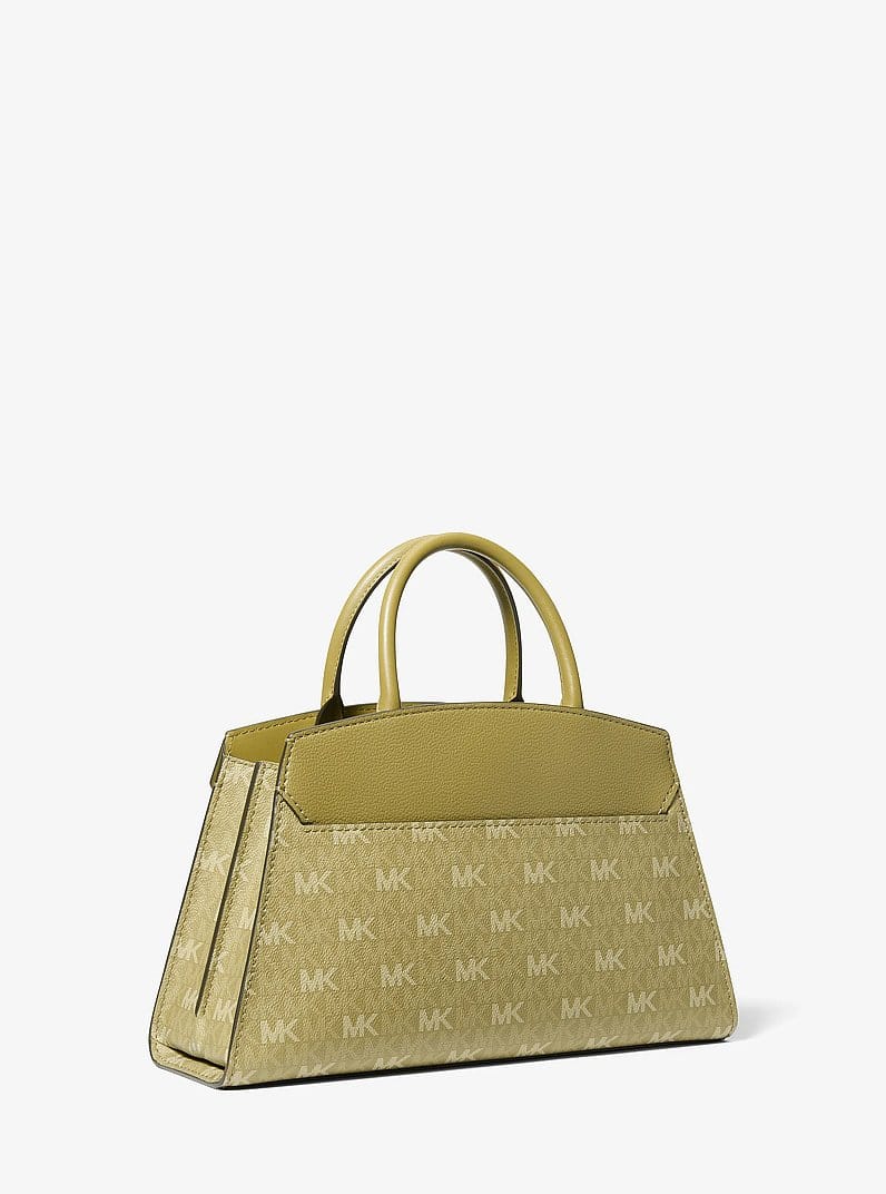 Greta Medium Signature Logo Satchel